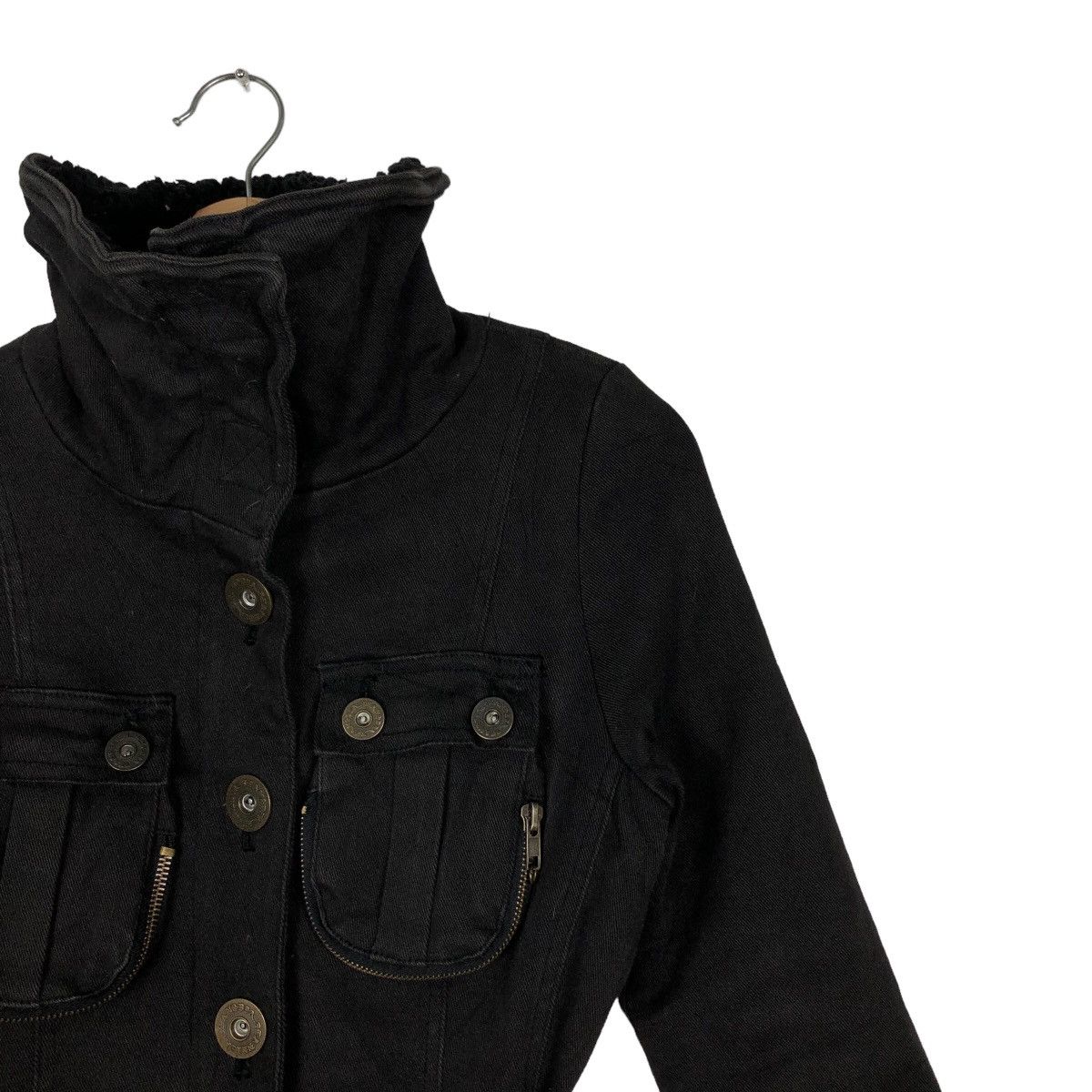 Japanese Brand 🔥Rare Iconic Black Bondage Biker Jacket Parachute DIA Spec Size M / US 6-8 / IT 42-44 - 5 Thumbnail