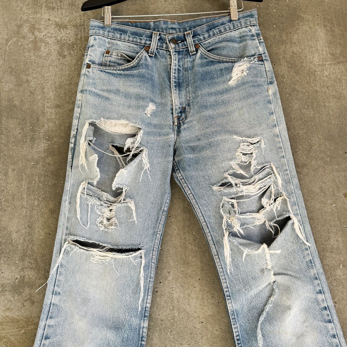 Levi's 80's THRASHED Orange Tab Denim Size US 30 / EU 46 - 1 Thumbnail