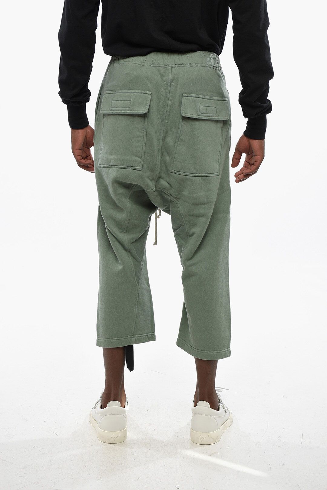 Rick Owens og1mm1025 Cropped Cargo Pant in Green Size US 32 / EU 48 - 2 Thumbnail