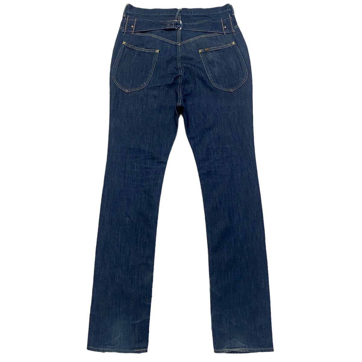 Kapital Kapital No.2 Denim Drop Crotch Jeans Buckle Back Size US 33 - 1 Thumbnail