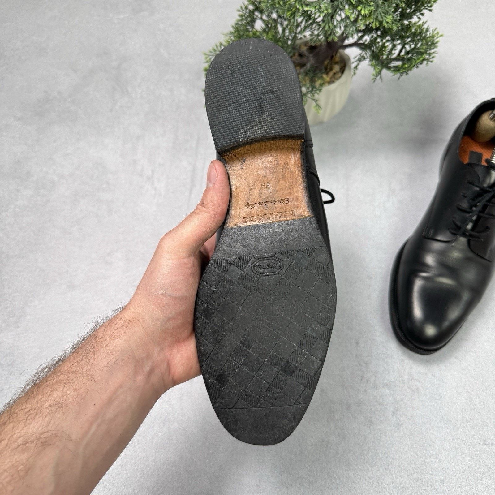 Dsquared2 Dsquared2 Men Derby Oxford Shoes Size EU 39 US 6 Black Size US 6 / EU 39 - 11 Thumbnail