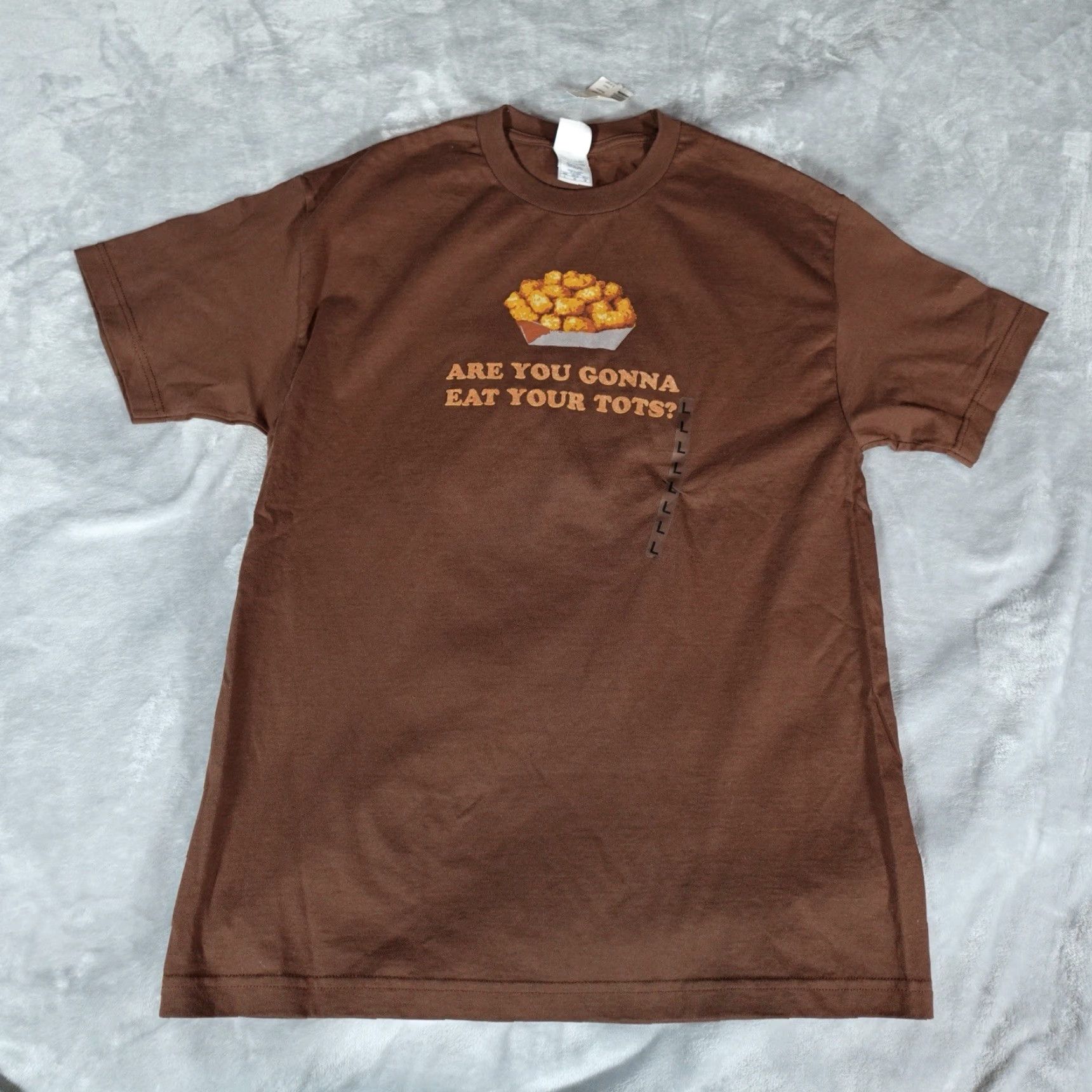 Vintage VINTAGE Napoleon Dynamite Are You Gonna Eat Your Tots T-Shirt Mens Large Brown Movie Comfort Fit Size US L / EU 52-54 / 3 - 3 Thumbnail
