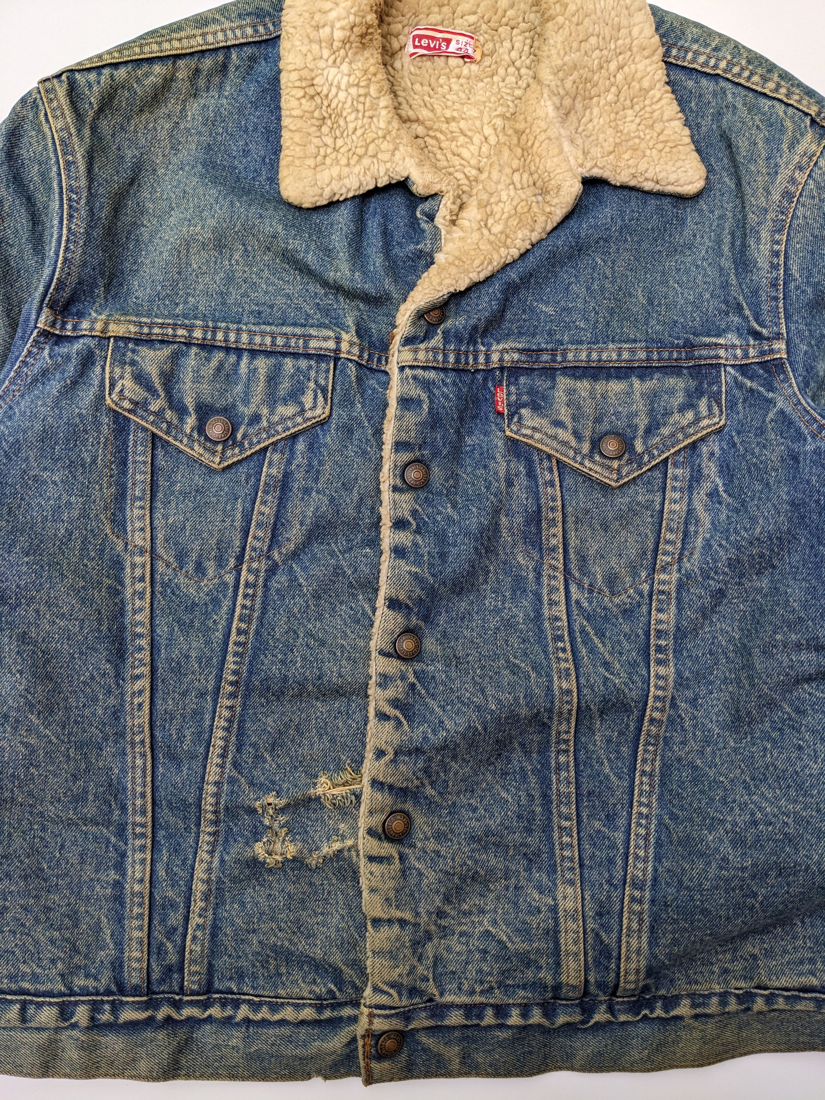 Levi's × Levi's Vintage Clothing × Vintage Vintage 70s Levi's trucker sherpa jacket Size US L / EU 52-54 / 3 - 5 Thumbnail