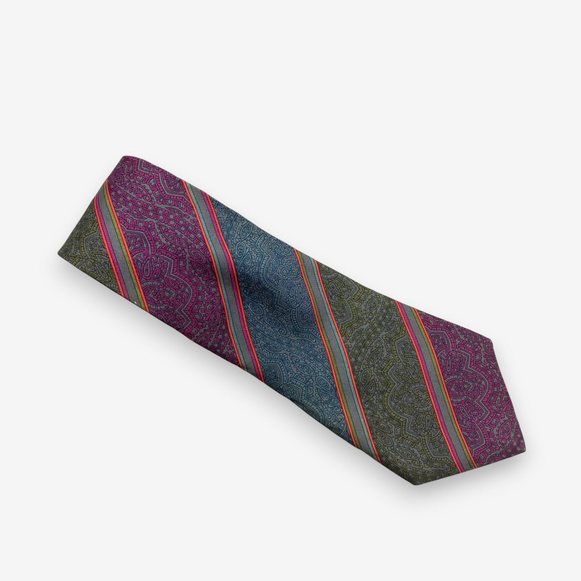 Japanese Brand Vintage Christian Dior SILK Necktie Cravate Pure Silk Size ONE SIZE - 2 Thumbnail
