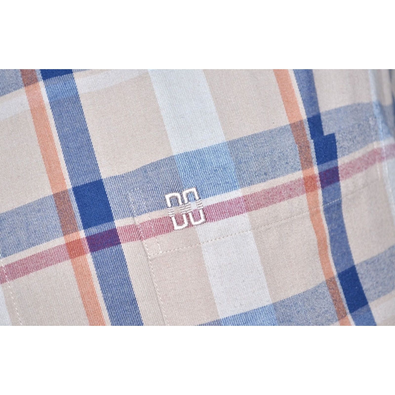 DAKS DAKS Shirt Beige Check Long Sleeve Men M Regular Classic Button-Up Casual Travel 110 Size US M / EU 48-50 / 2 - 5 Thumbnail