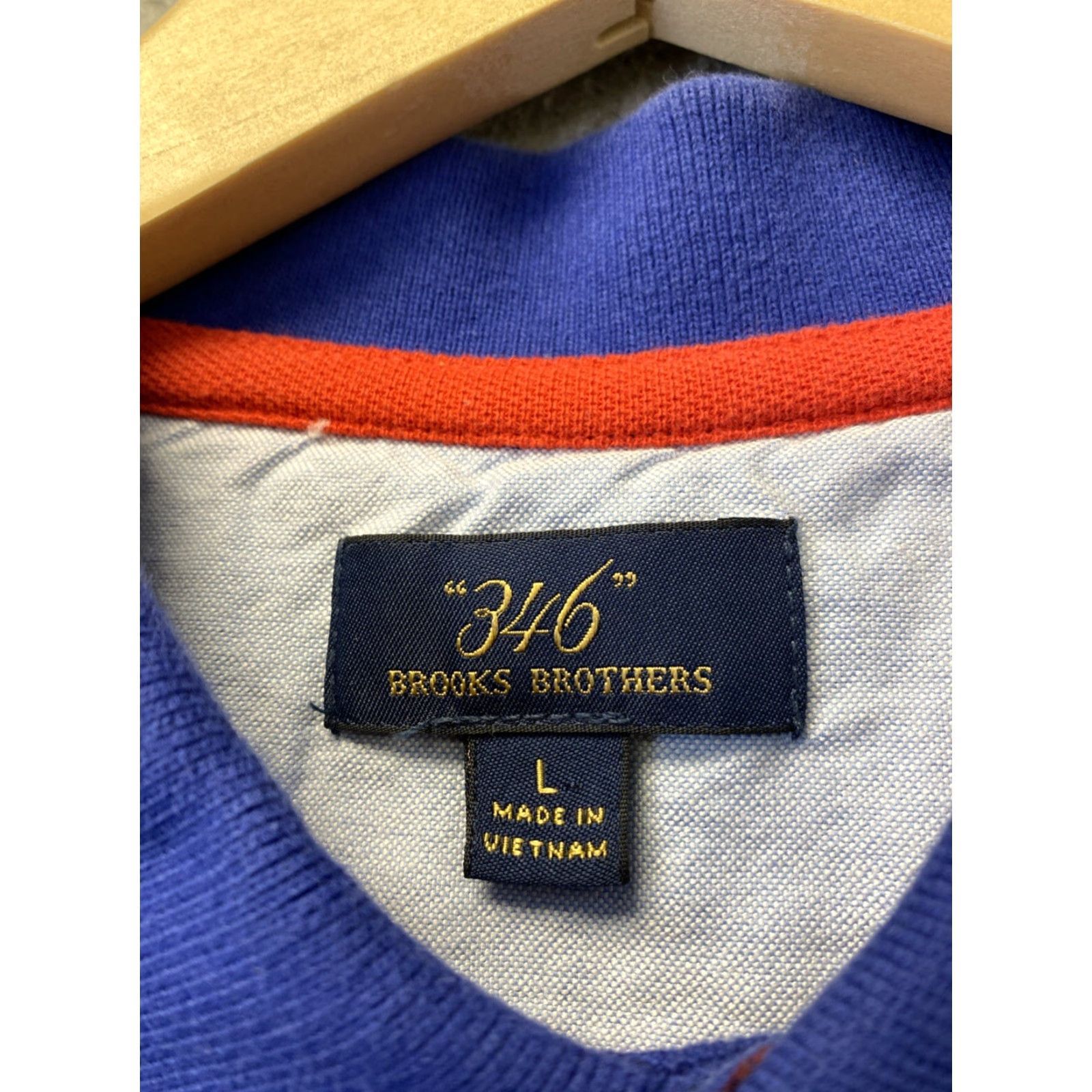 Brooks Brothers Brooks Brothers 346 Polo Shirt Men Large Regular Fit Dark Blue Logo Vintage Style Size US L / EU 52-54 / 3 - 3 Thumbnail