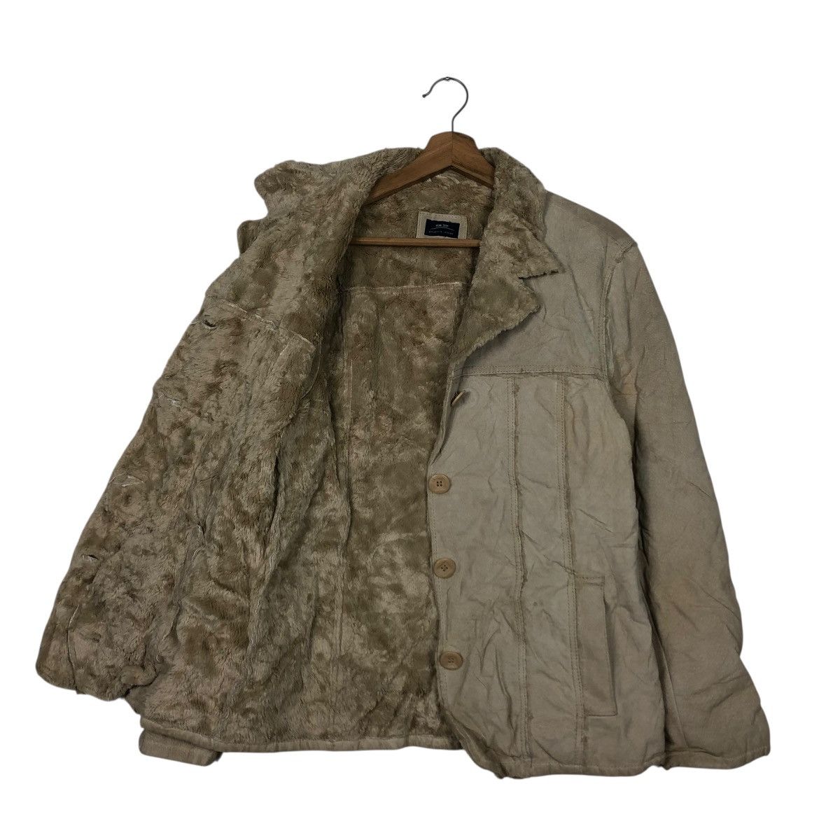 Vintage 🔥VINTAGE LEATHER JACKET BLANKET FUR BAILEY ISSEY MIYAKE Size US M / EU 48-50 / 2 - 13 Thumbnail
