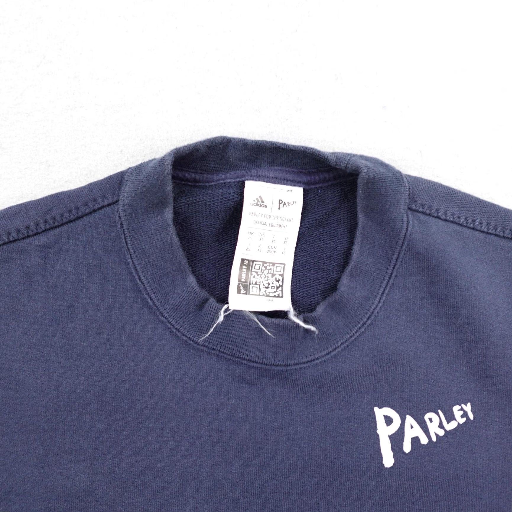 Adidas Adidas x Parley Sweatshirt Mens XS Blue Crewneck Pullover Sweater Organic Cotton Size US XS / EU 42 / 0 - 2 Thumbnail