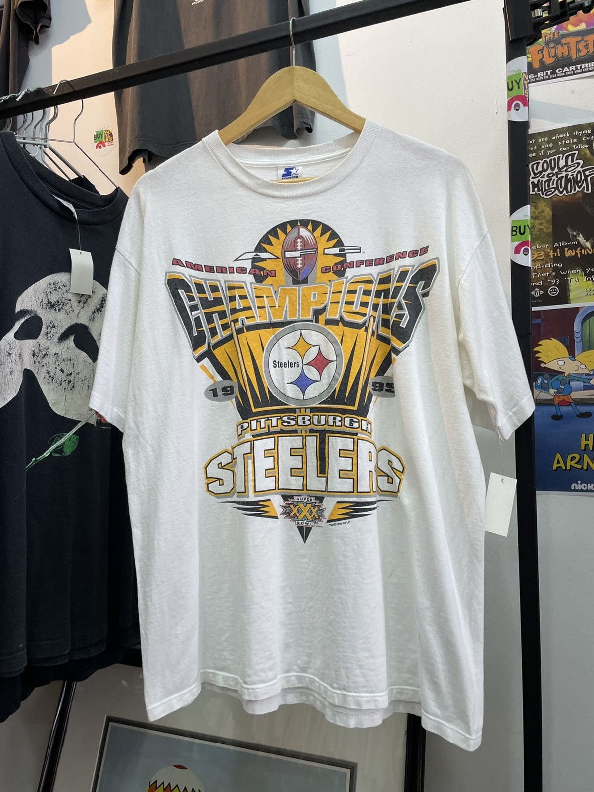 NFL × Starter × Vintage 1995 Super Bowl Pittburgh Steelers Starter Size US L / EU 52-54 / 3 - 2 Thumbnail