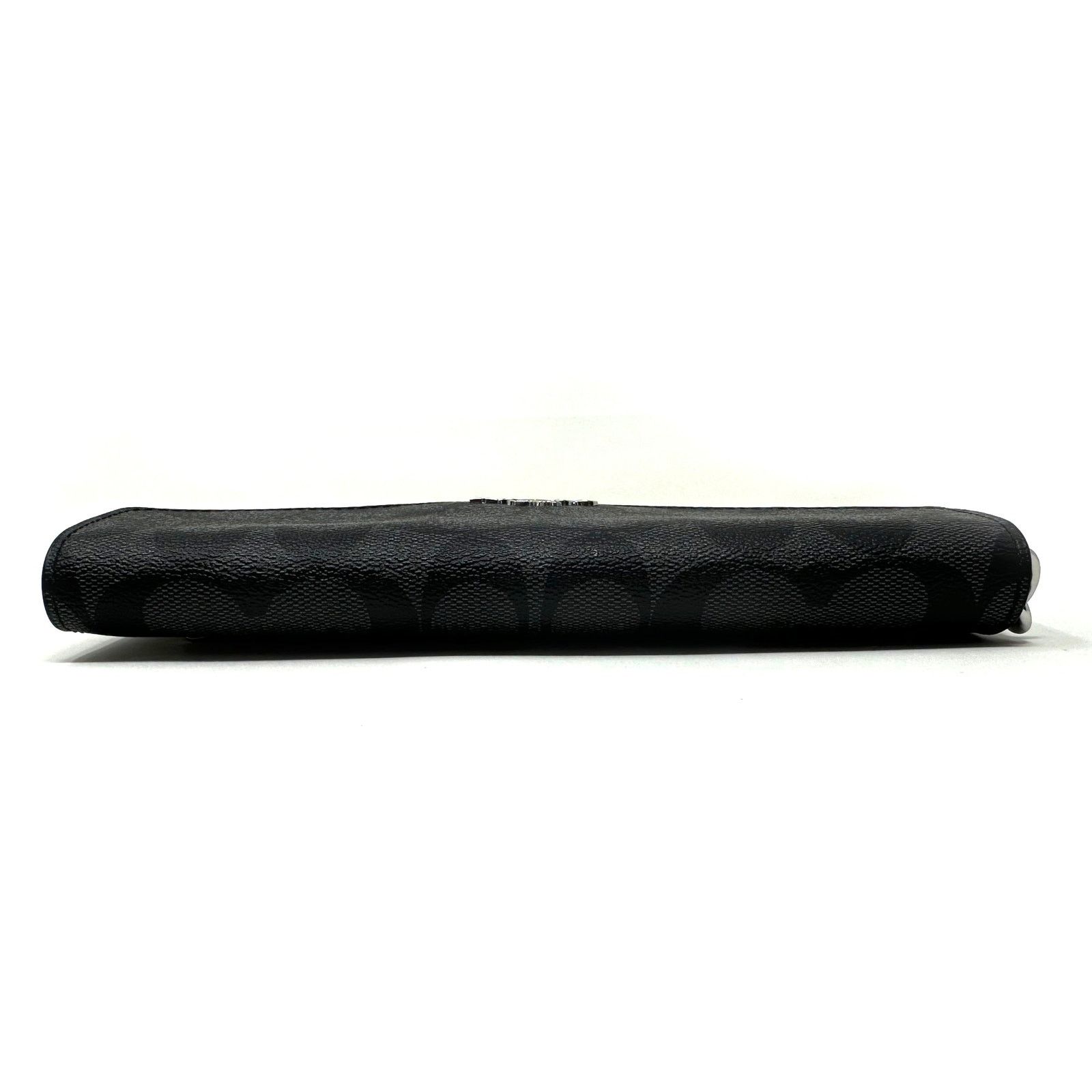 Coach Coach Travel Envelope Wallet In Signature Canvas Black C1962 Size ONE SIZE - 11 Thumbnail