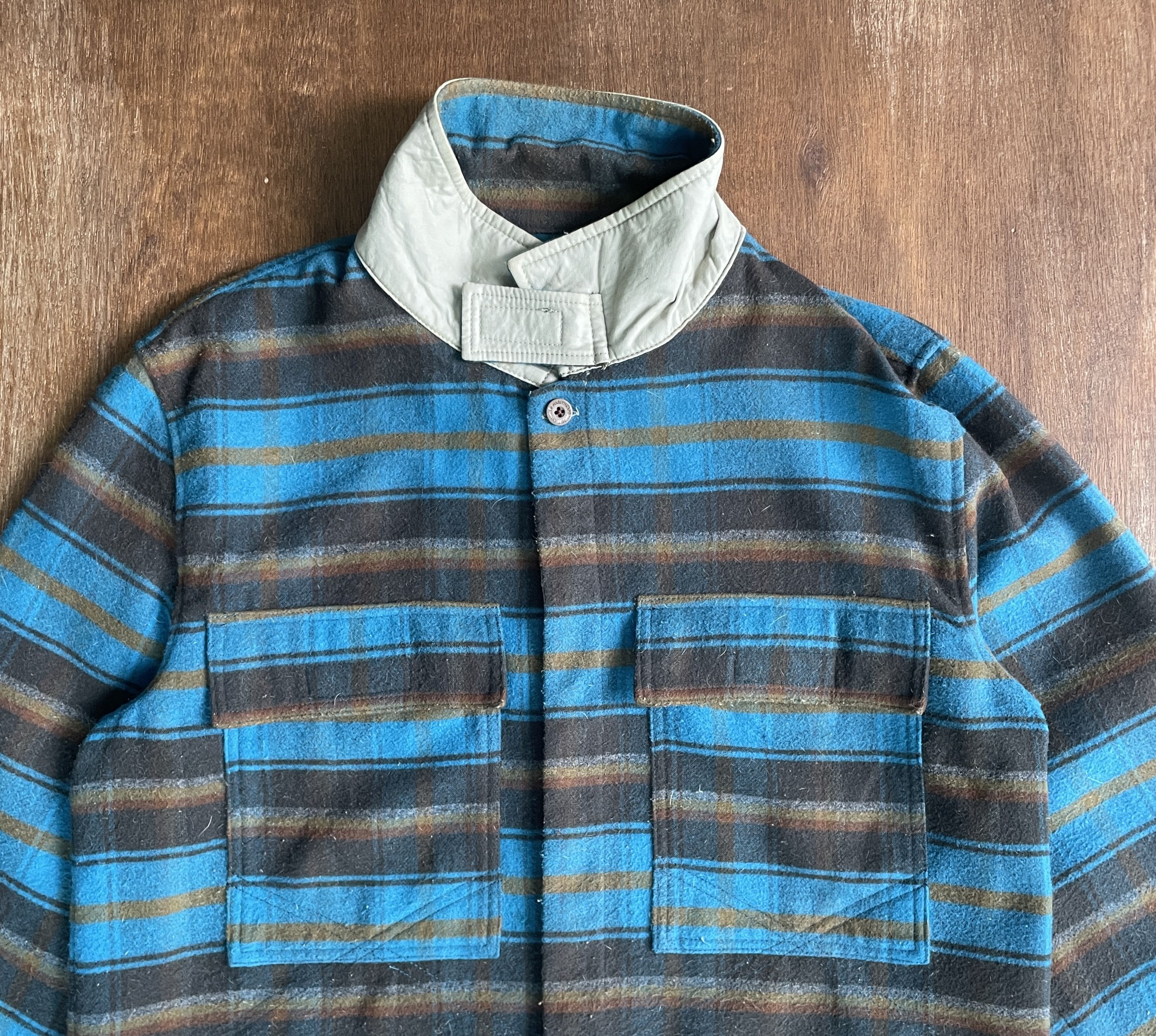Marithe + Francois Girbaud Marithe + Francois Girbaud Striped Jacket Blue Black Size US M / EU 48-50 / 2 - 2 Thumbnail