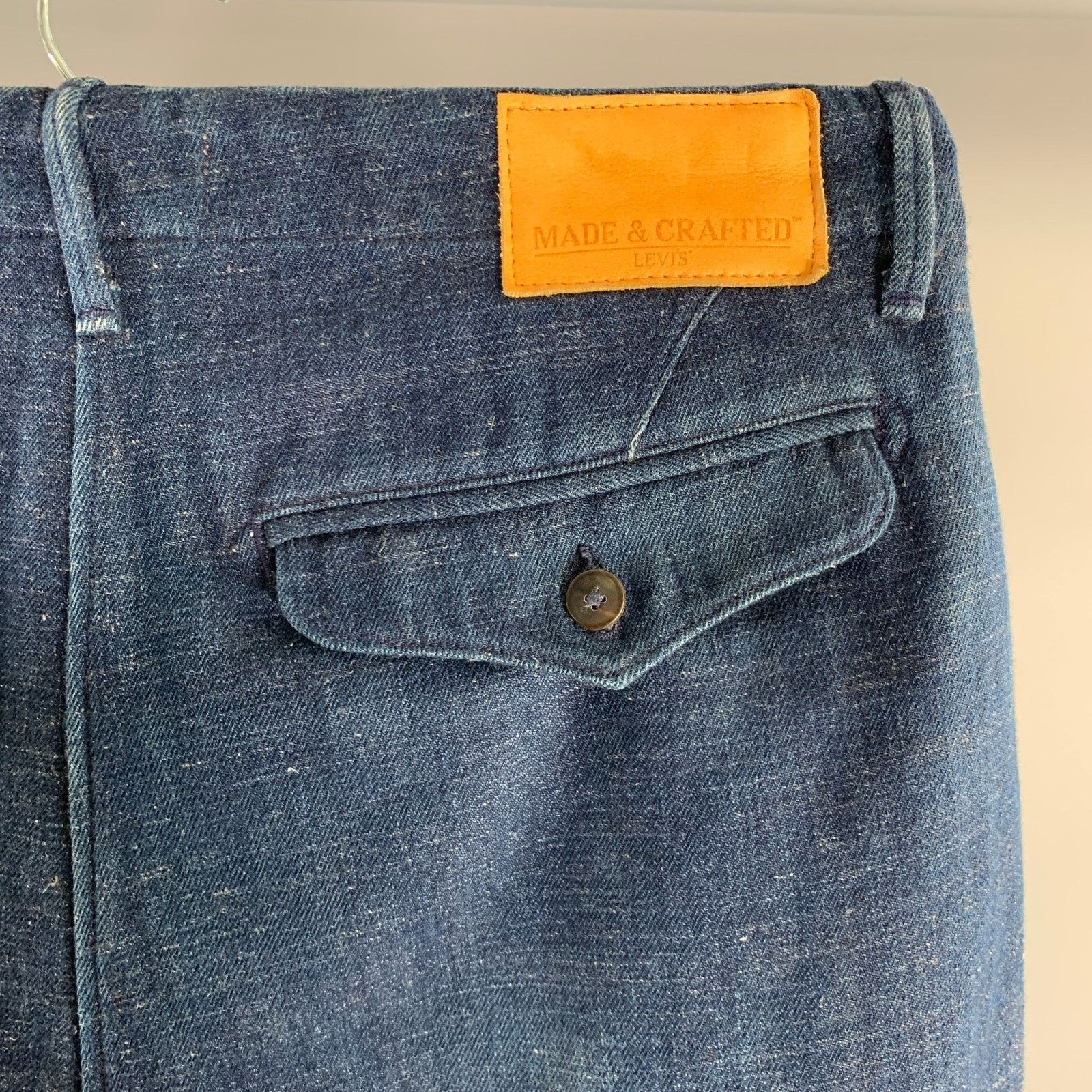 Other MADE & CRAFTED Size 31 Navy Heather Button Fly Casual Pants Size US 31 - 2 Thumbnail