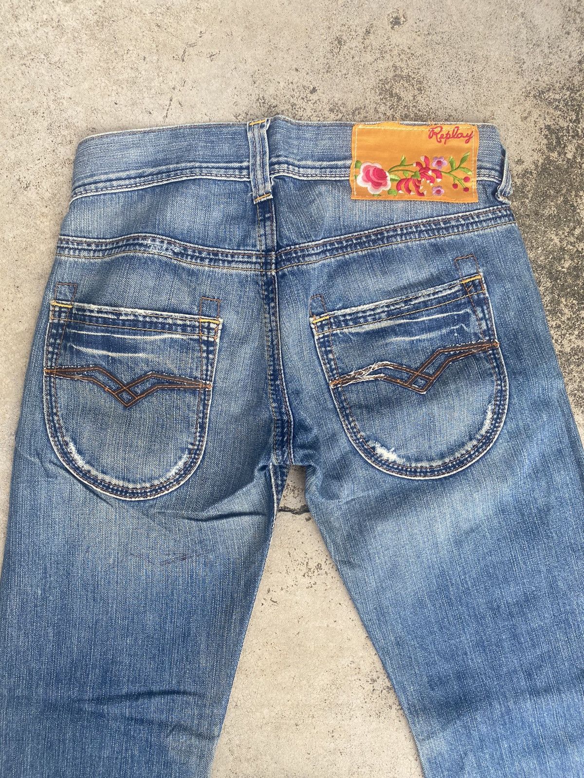 Designer × If Six Was Nine × Replay Flare Jeans Replay Faded High Rise Bootcut Size US 30 / EU 46 - 23 Thumbnail
