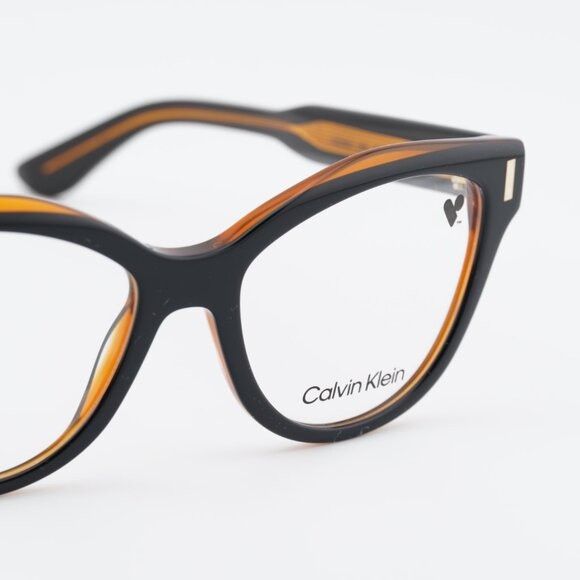 Calvin Klein Calvin Klein CK23541 008 Eyeglasses Black/Brown 53mm Cat Eye Size ONE SIZE - 2 Thumbnail
