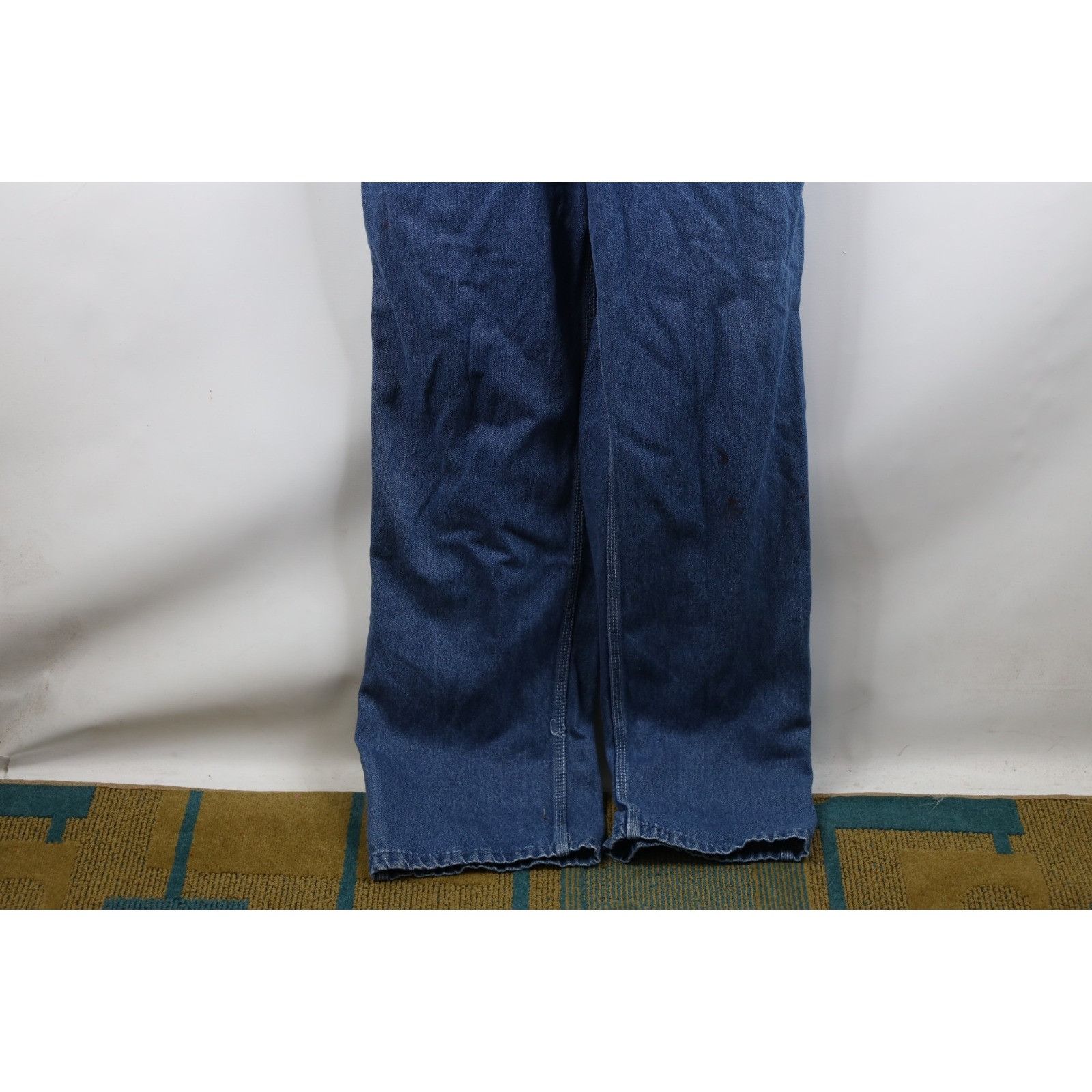Vintage Vintage 90s Streetwear Distressed Wide Leg Denim Overalls Size US 36 / EU 52 - 4 Thumbnail