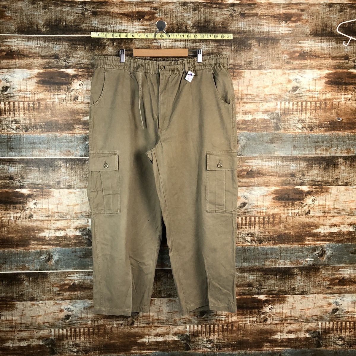Japanese Brand Japanese Brand Brown Cargo Multipocket Pants #A2420 Size US 35 - 1 Thumbnail