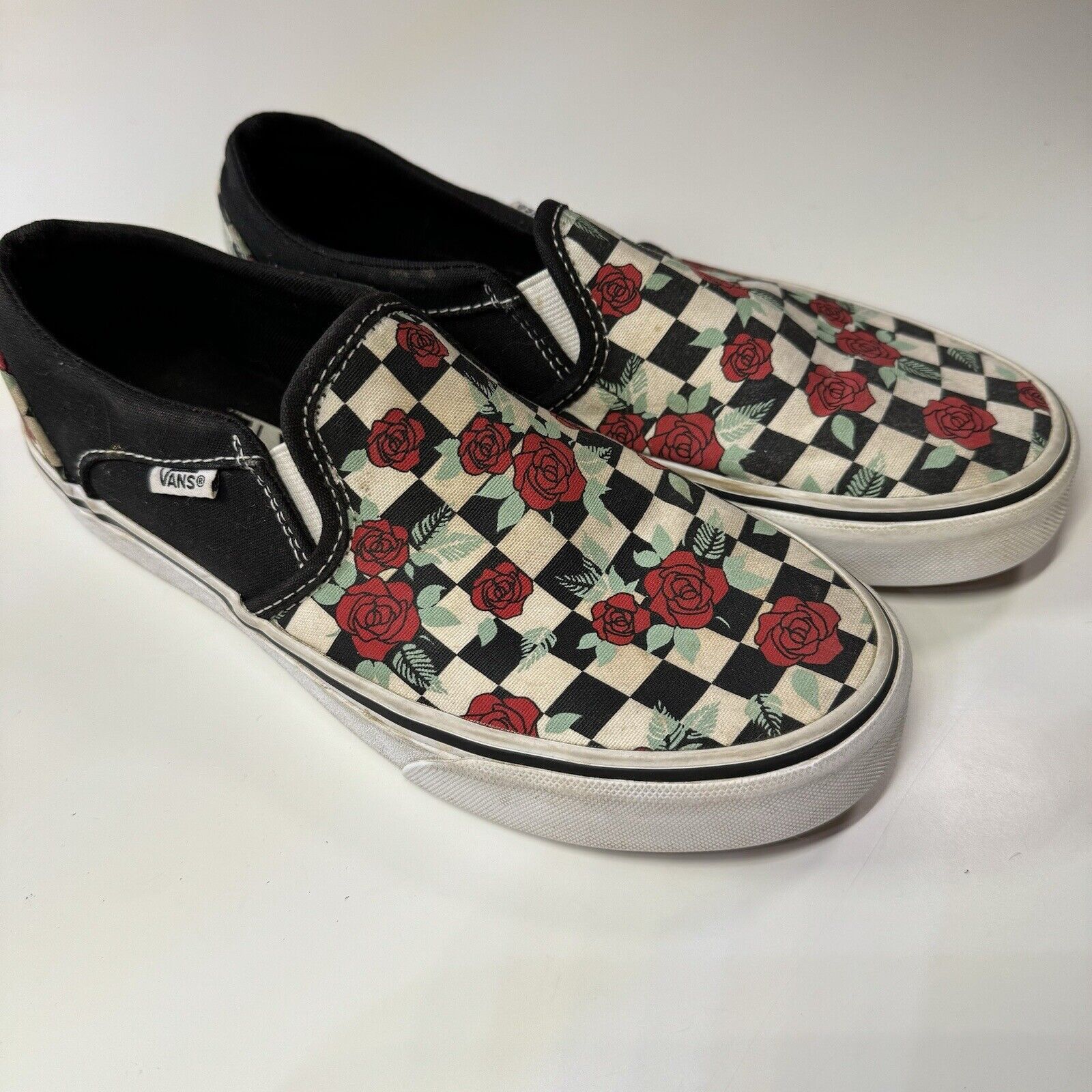 Vans Vans Slip-On Rose Checkerboard Canvas 6.5 Size US 6.5 / IT 36.5 - 2 Thumbnail