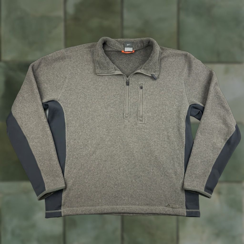 Nike Vintage Nike ACG Jacket Adult XL Brown Nike Fit Therma Y2K Quarter Zip Collar Size US XL / EU 56 / 4 - 1 Thumbnail