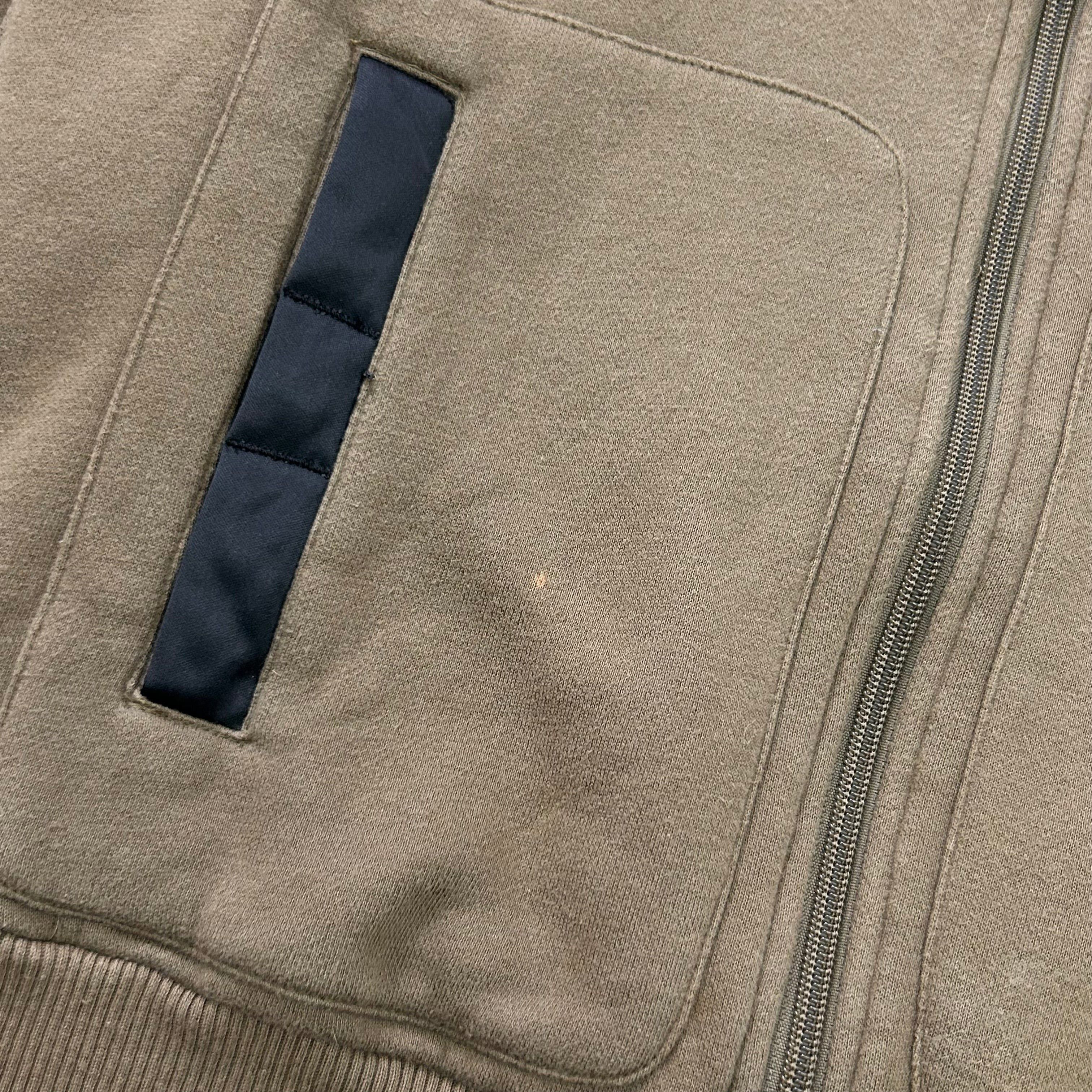 Armani Armani Jeans 2000s Soft Fleece Khaki Brown Jacket Size US L / EU 52-54 / 3 - 5 Thumbnail