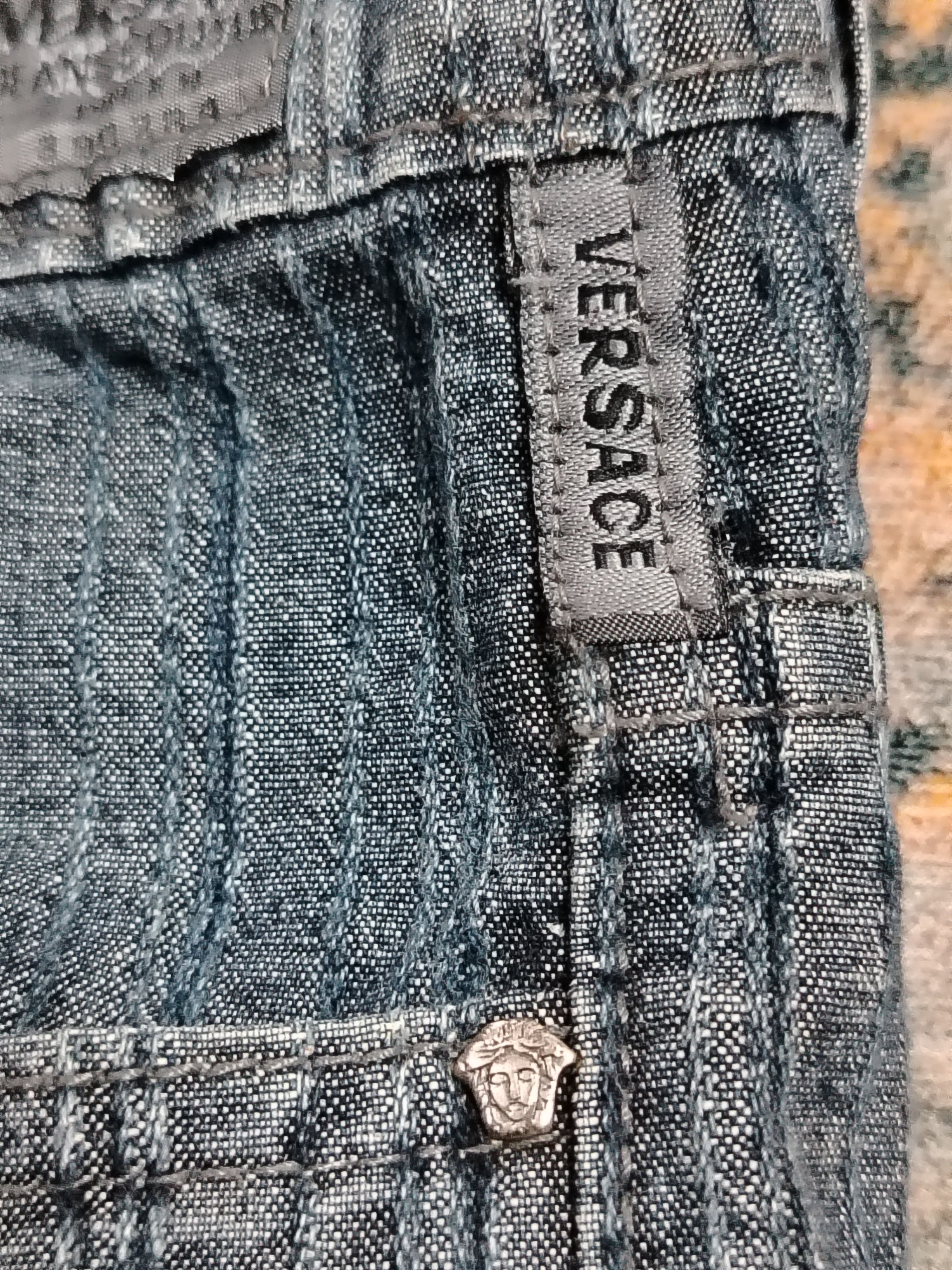 Versace Jeans Couture Vintage Versace pintstrip striped jeans Size 29" - 10 Thumbnail