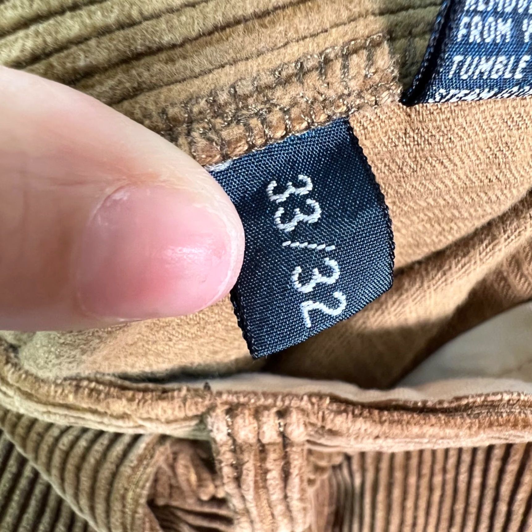 Polo Ralph Lauren Polo Ralph Lauren Mens Corduroy Pants 33 x 26 Andrew Camel Brown 7/10 Chino Straight Pocket Fall Winter Spring Casual Mens Size US XS / EU 42 / 0 - 4 Thumbnail