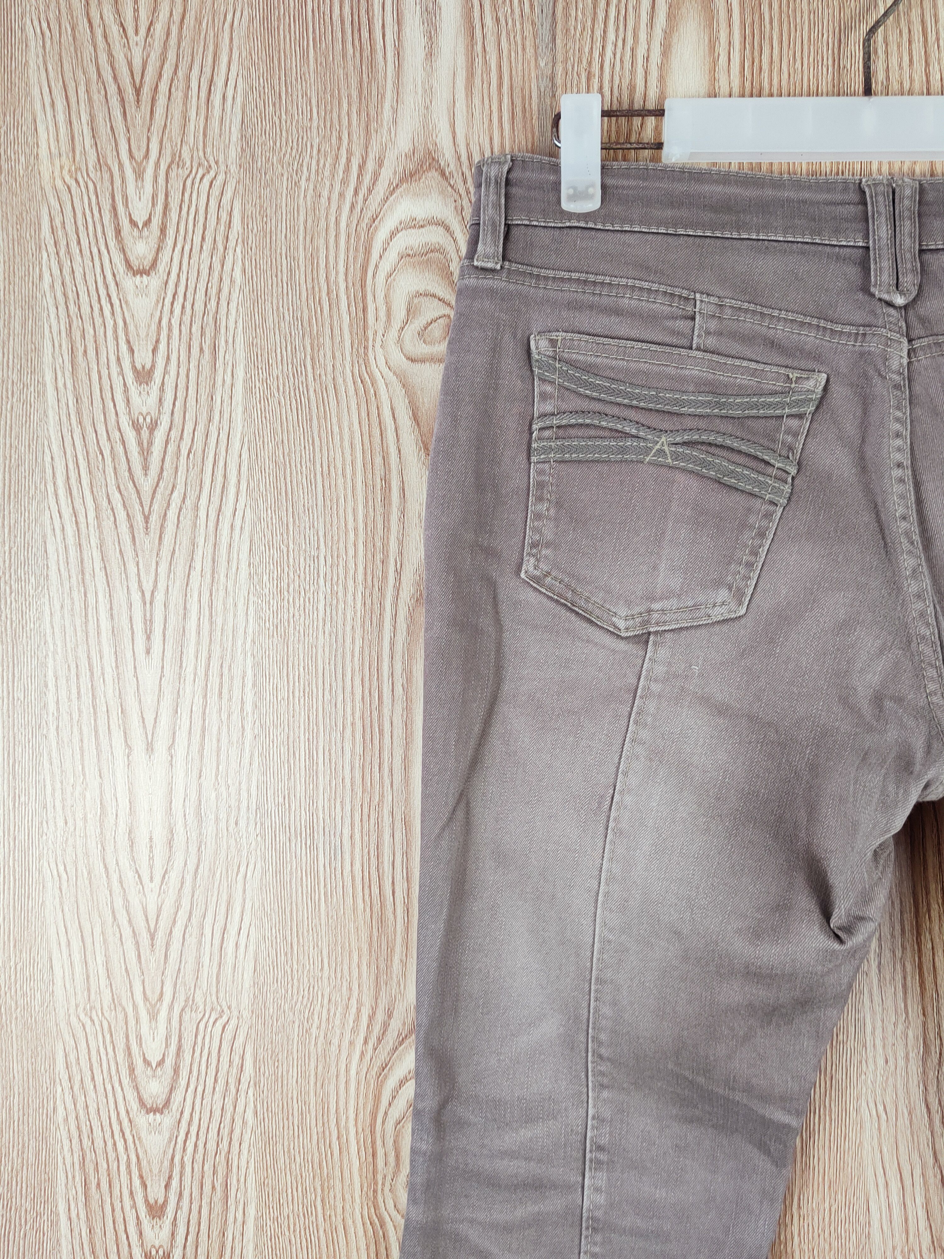 Japanese Brand × Vintage Vintage 💥L& Beautiful Brown Faded Distressed Ripped Jeans Size 31" - 8 Thumbnail