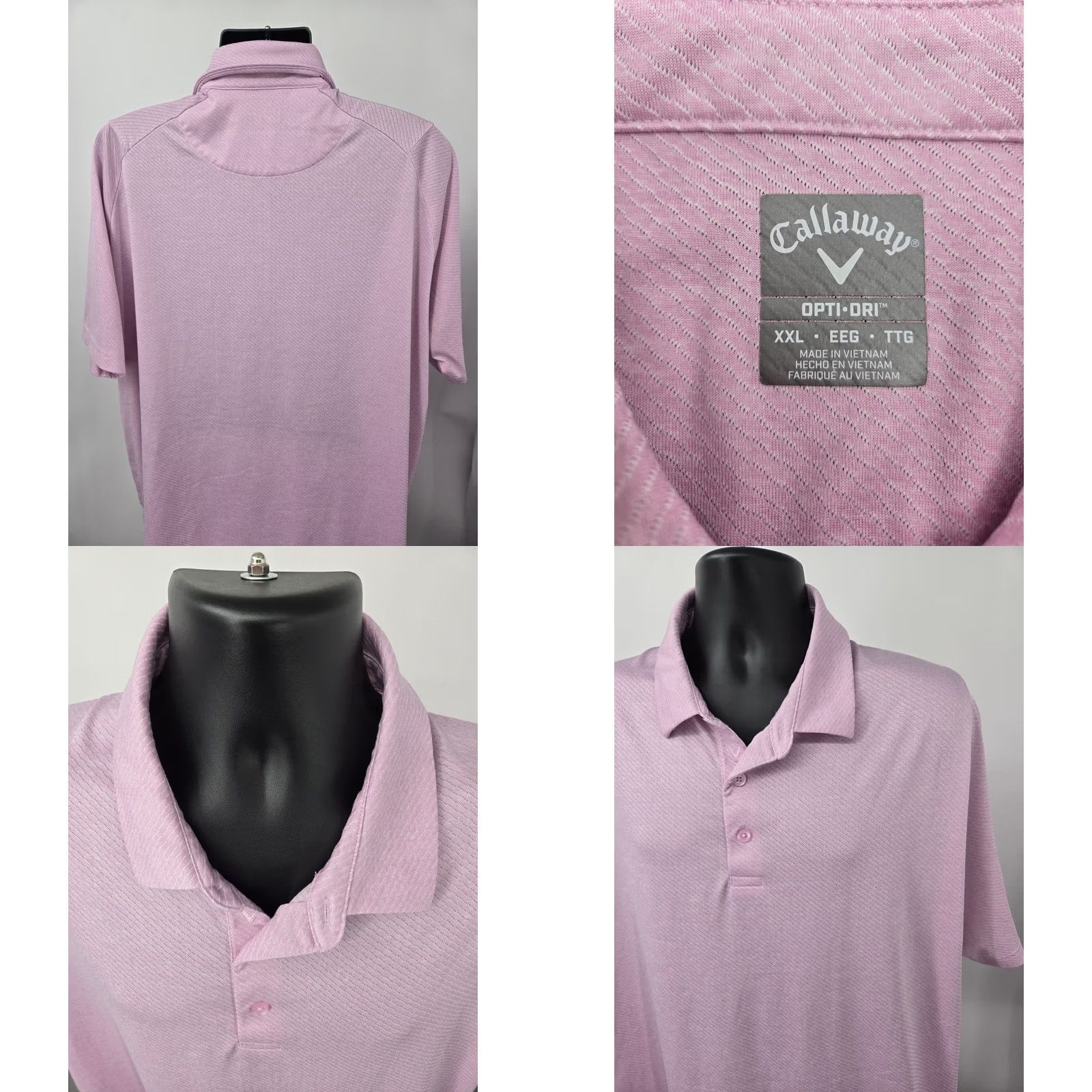 Callaway Callaway Polo Shirt 2XL Pink Stripe Casual Golf Lightweight Opti-Dri Men XXL Polo Shirts Pink Stripe 2XL Callaway Short Sleeve Vintage? Size US XXL / EU 58 / 5 - 8 Thumbnail