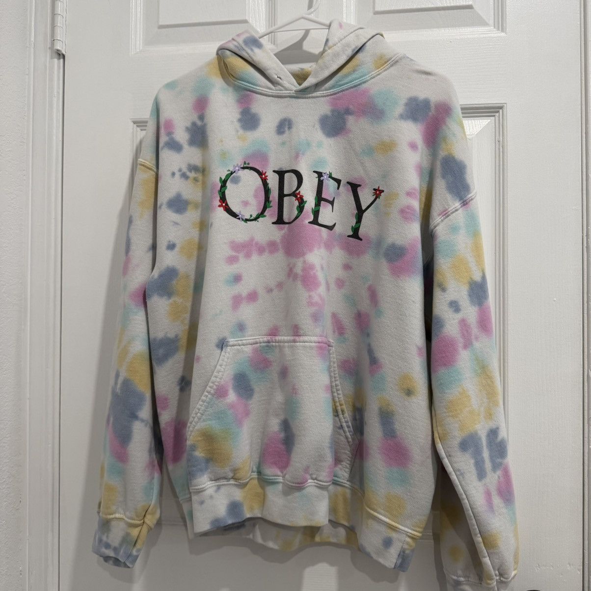 Obey Tie Dye Obey Hoodie Size L / US 10 / IT 46 - 1 Thumbnail