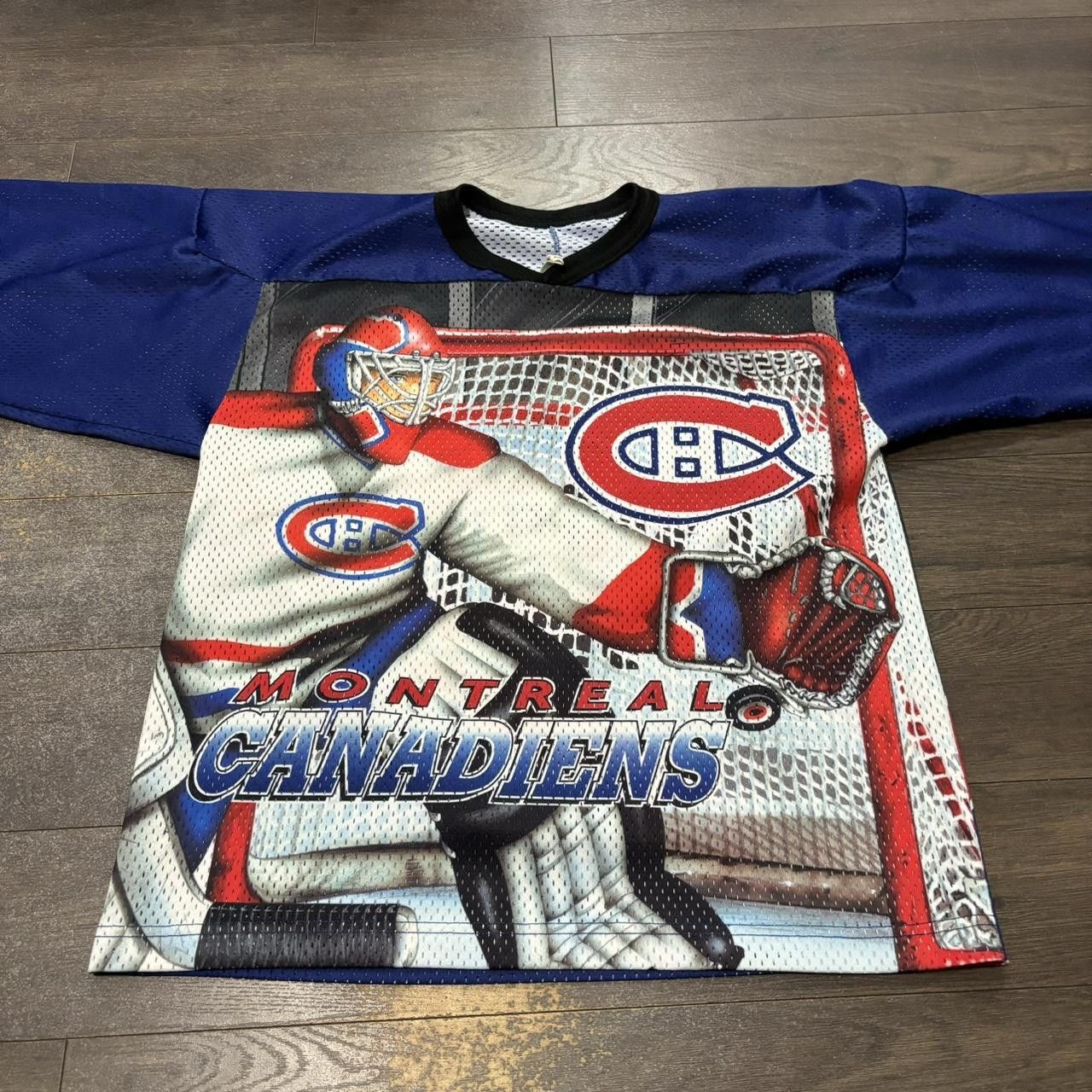 Designer vintage Montreal Canadiens all over print fan jersey 90s S/M Size US M / EU 48-50 / 2 - 2 Thumbnail