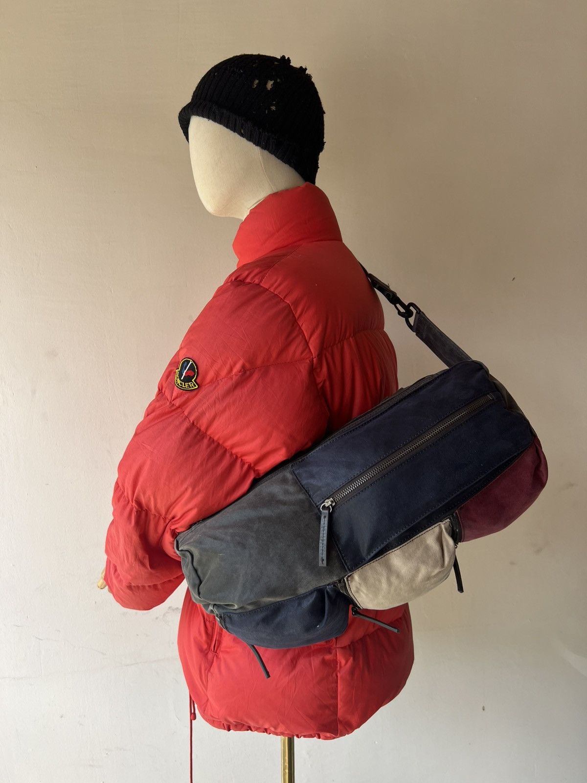 Japanese Brand Vintage Art-Berg Japan Tactical Waxed Messenger Bag Size ONE SIZE - 5 Thumbnail