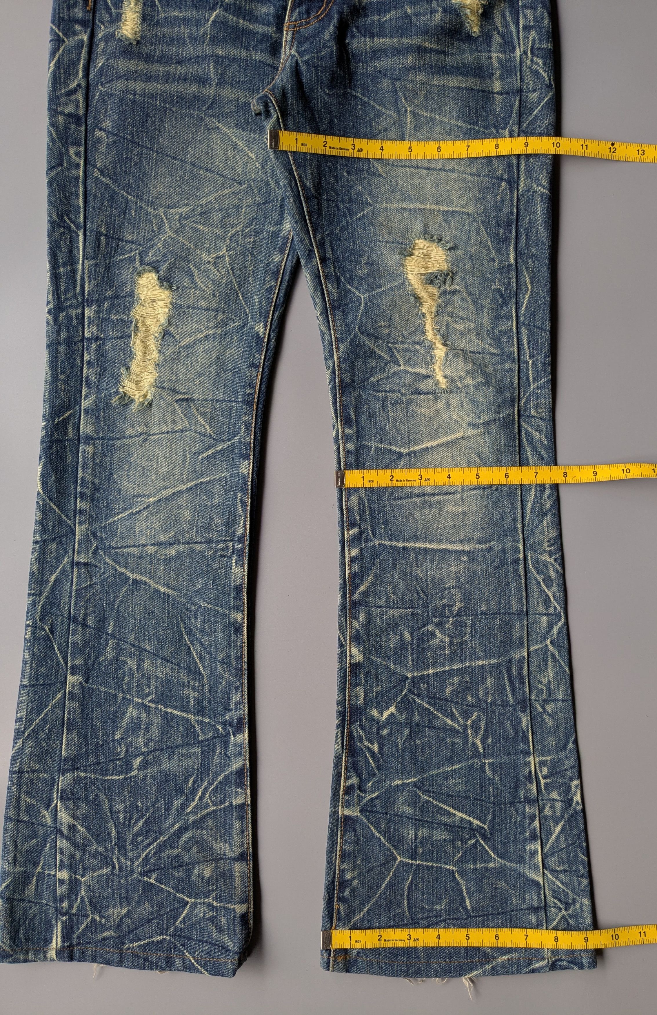 Japanese Brand Ecrire swarovski clawmark flare jeans Size US 30 / EU 46 - 10 Thumbnail