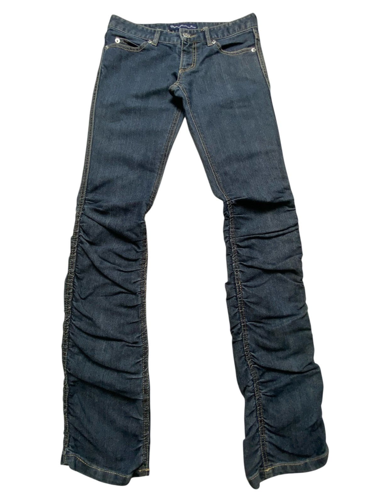 Japanese Brand Chuccocox Premium Wrinkle Skinny Jeans Size 30" / US 8 / IT 44 - 2 Thumbnail