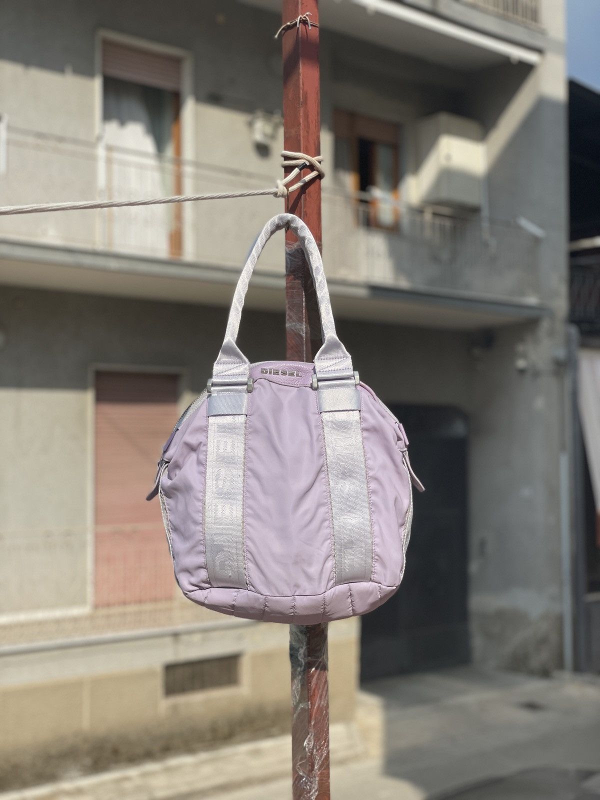 Diesel NEW DIESEL Y2K PURPLE NYLON HAND BAG Size ONE SIZE - 1 Thumbnail