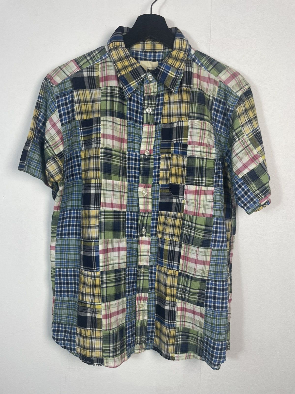 Beams Plus × Japanese Brand Vintage Beams Patchwork Shirt Buttons Upp Size US L / EU 52-54 / 3 - 3 Thumbnail