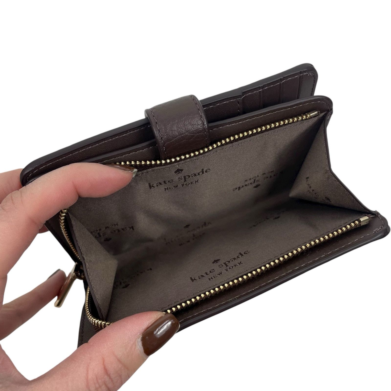 Kate Spade Kate Spade 454 Suede Shoulder Bag Lena Bifold Wallet Set Size ONE SIZE - 20 Thumbnail