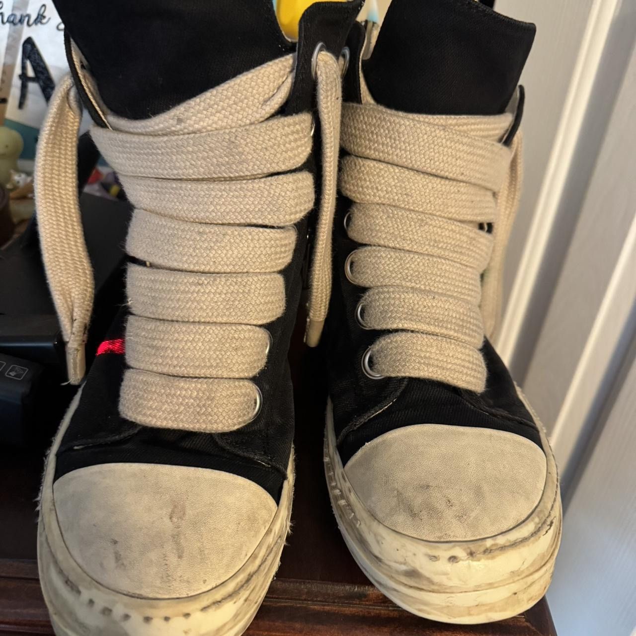 Rick Owens Drkshdw Rick Owens DRKSHDW Jumbo Lace Ramones Size US 11 / EU 44 - 3 Thumbnail