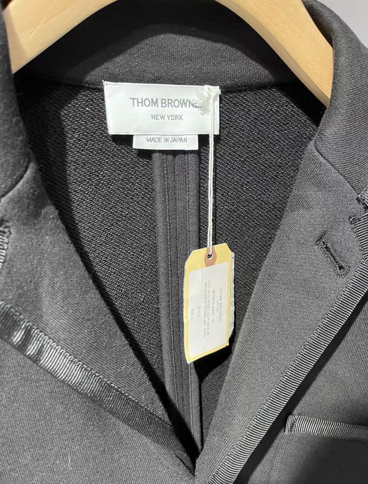 Thom Browne Thom Browne Men's black casual suit Size 48L - 3 Thumbnail