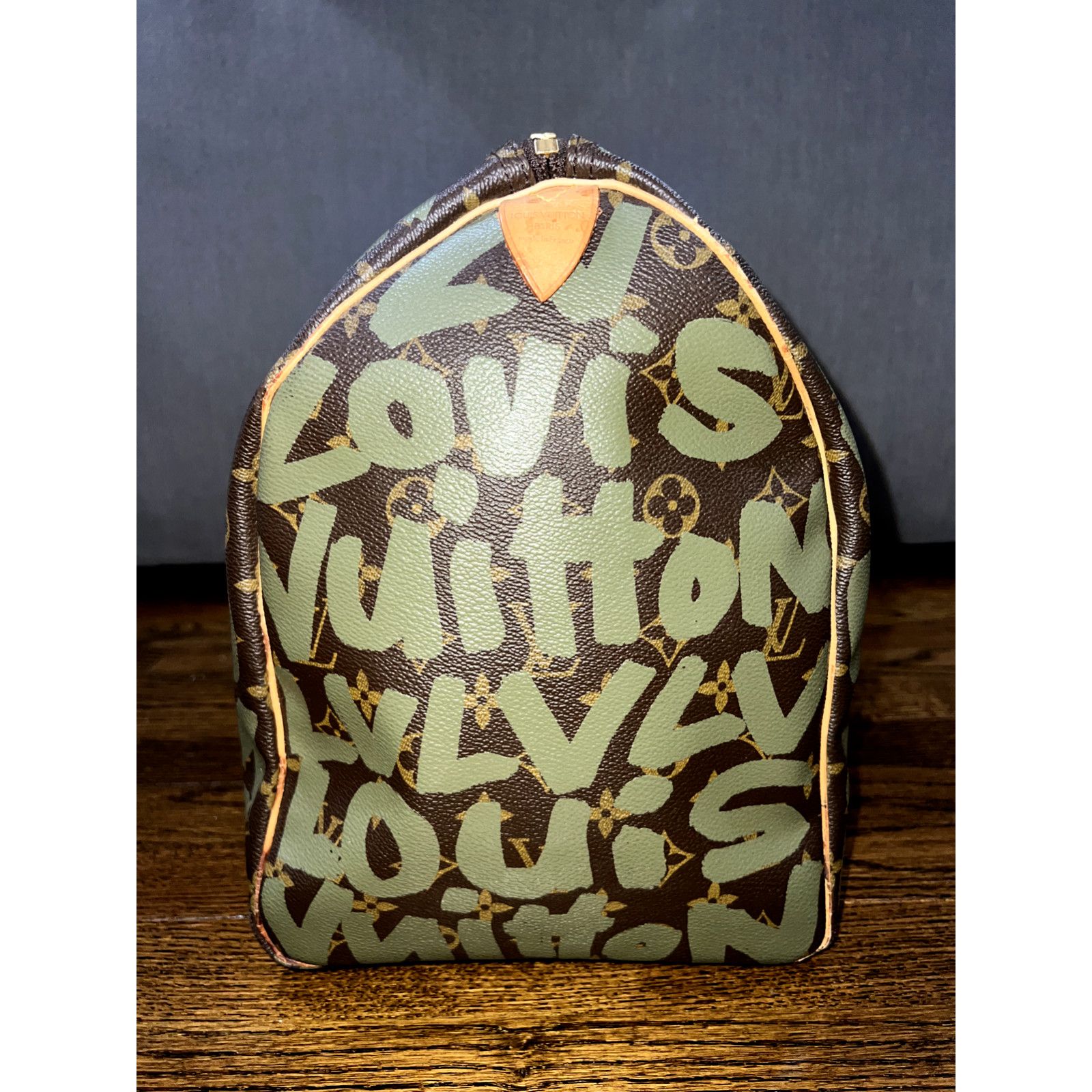 Louis Vuitton Louis Vuitton Keepall Dark Green Weekend Travel Bag Size ONE SIZE - 4 Thumbnail