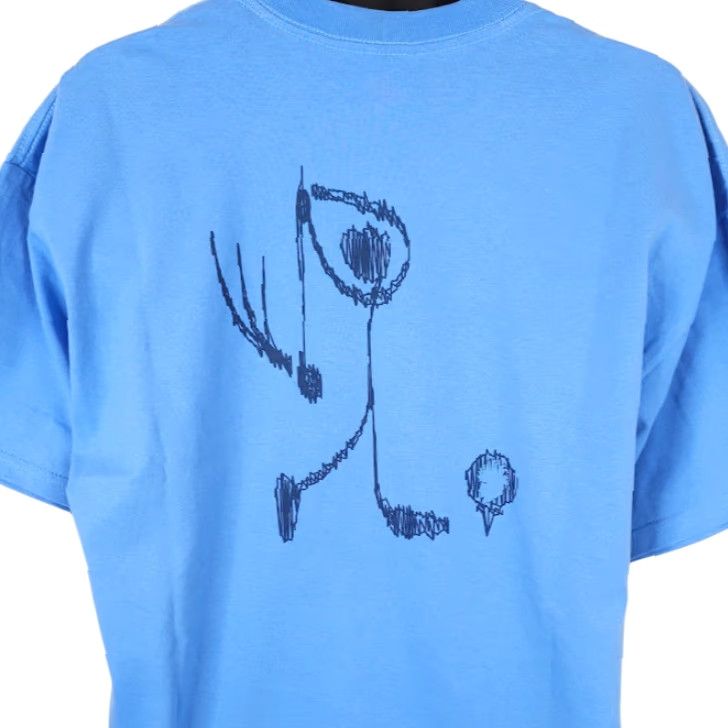 Gildan VINTAGE Gildan Golf T Shirt Mens XL Blue Y2K Stick Figure Short Sleeve Crew Neck Graphic Tee Size US XL / EU 56 / 4 - 2 Thumbnail