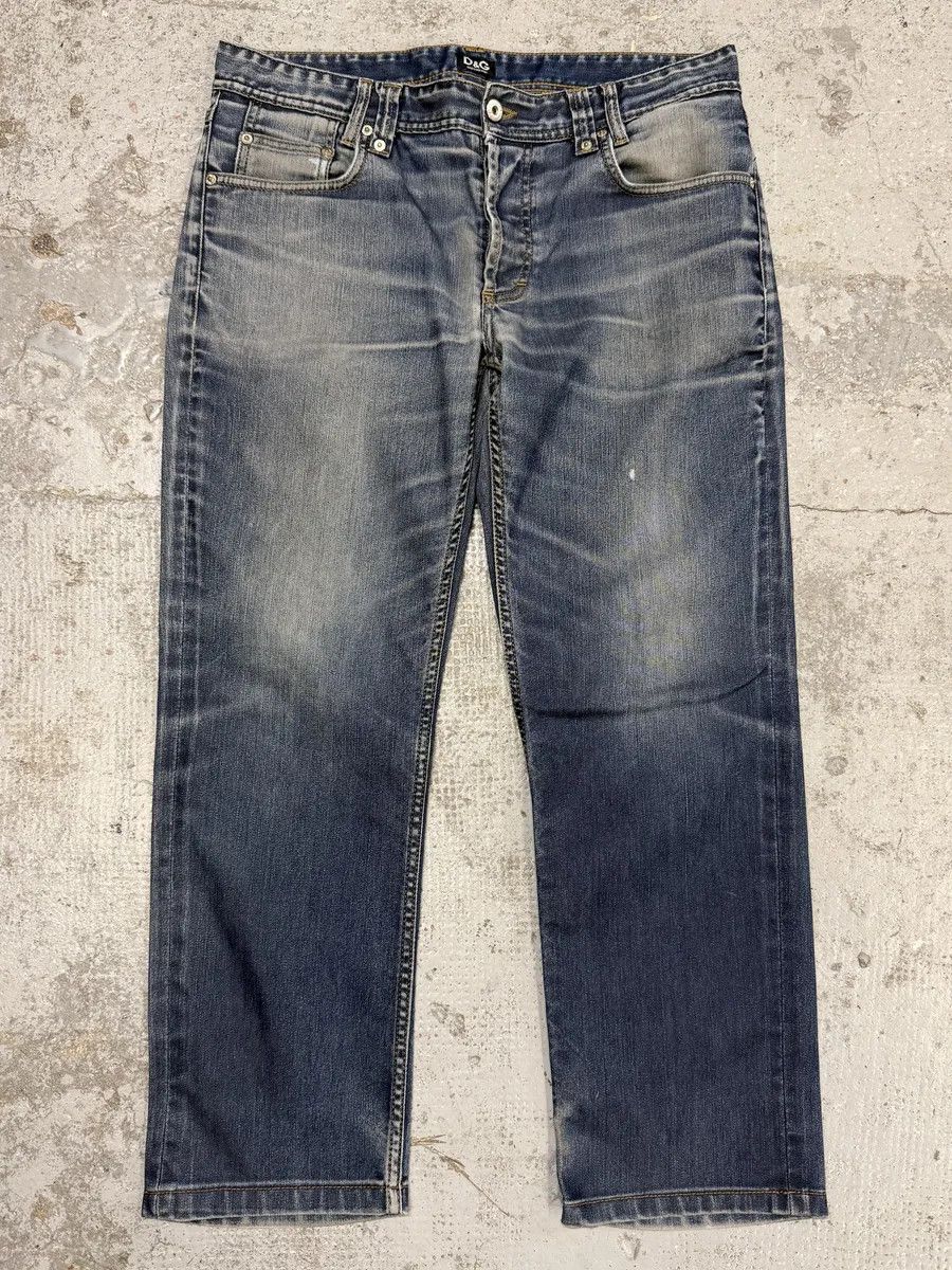 Dolce & Gabbana 2000s Dolce & Gabbana Blue Faded Denim Jeans Size US 32 / EU 48 - 4 Thumbnail