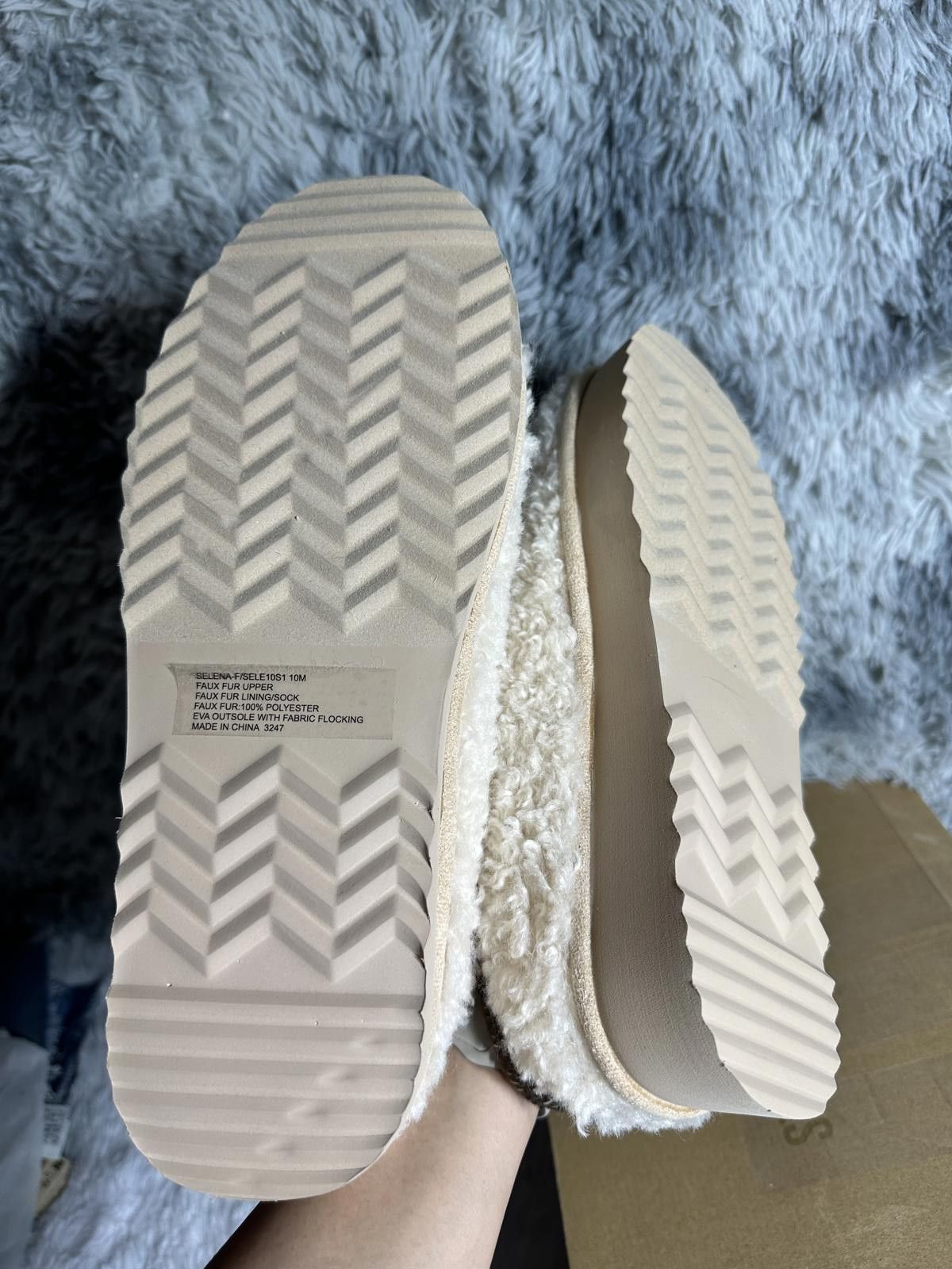 Steve Madden Steve Madden Selena-F Natural Fuzzy Slip-On Shoes Size 10 Size US 10 / EU 43 - 4 Thumbnail