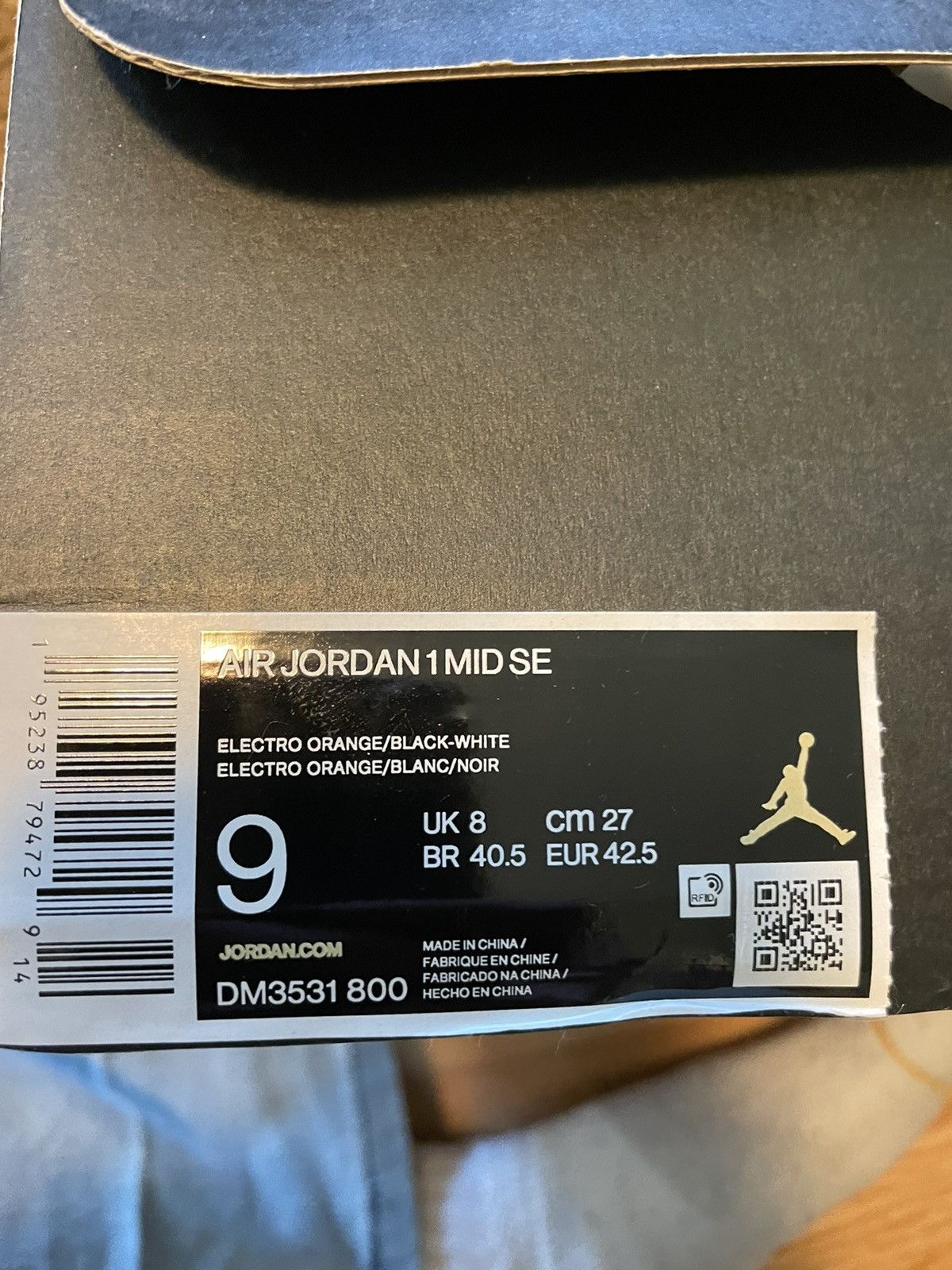 Jordan Brand × Nike Jordan 1 Mid Electro Orange Size US 9 / EU 42 - 5 Thumbnail