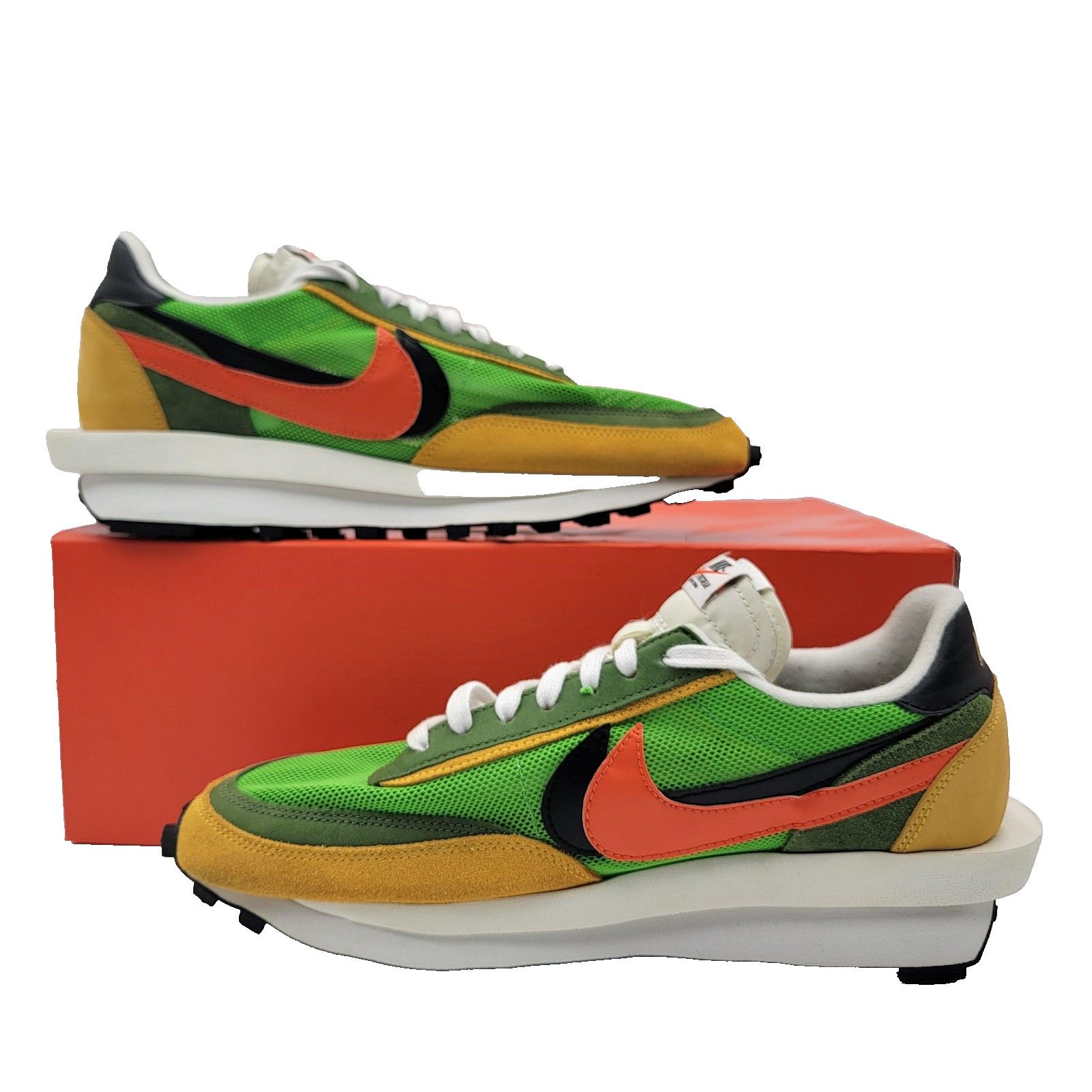 Nike Nike LDWaffle Sacai Mens Sz 11 Green Yellow Orange BV0073300 Size US 11 / EU 44 - 2 Thumbnail