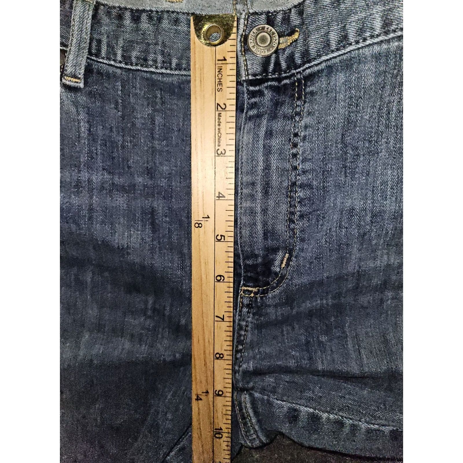 Eddie Bauer VINTAGE Eddie Bauer Slightly Curvy Skinny Jeans Women 16 Blue Ankle Zip Mid Rise City Nature eko? Size 38" / US 16 / IT 52 - 5 Thumbnail