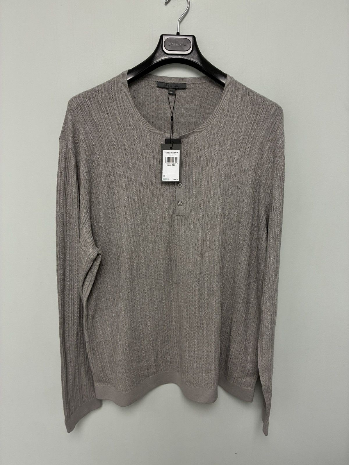 John Varvatos Michelle Henley XXL Size US XXL / EU 58 / 5 - 8 Thumbnail