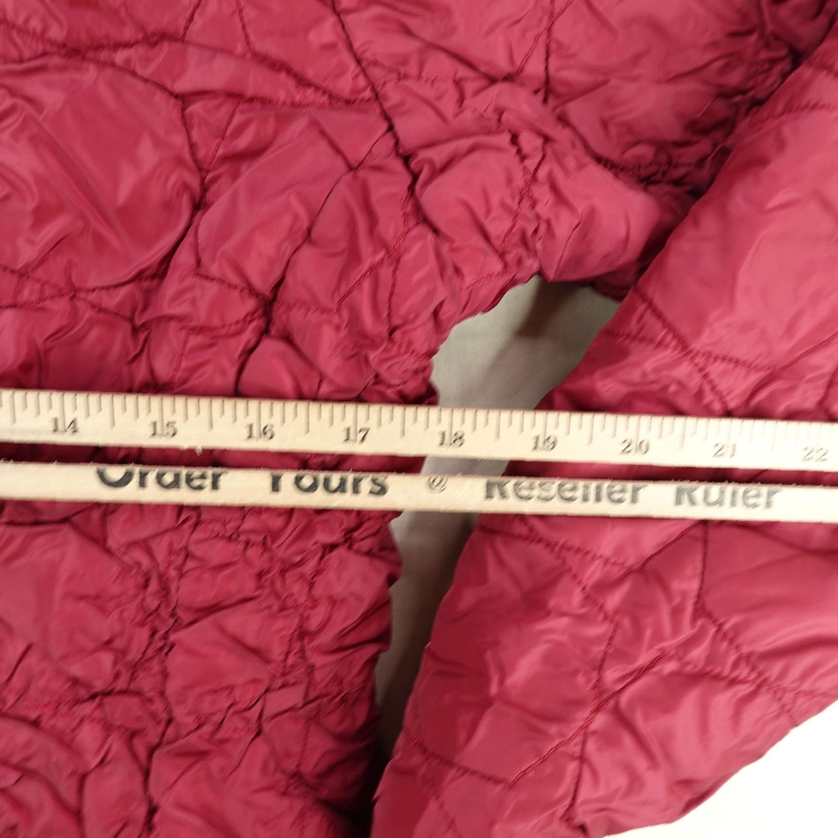 The North Face The North Face Jacket Womens Medium Red Quilted Puffer Coat Full Zip Up Size M / US 6-8 / IT 42-44 - 6 Thumbnail