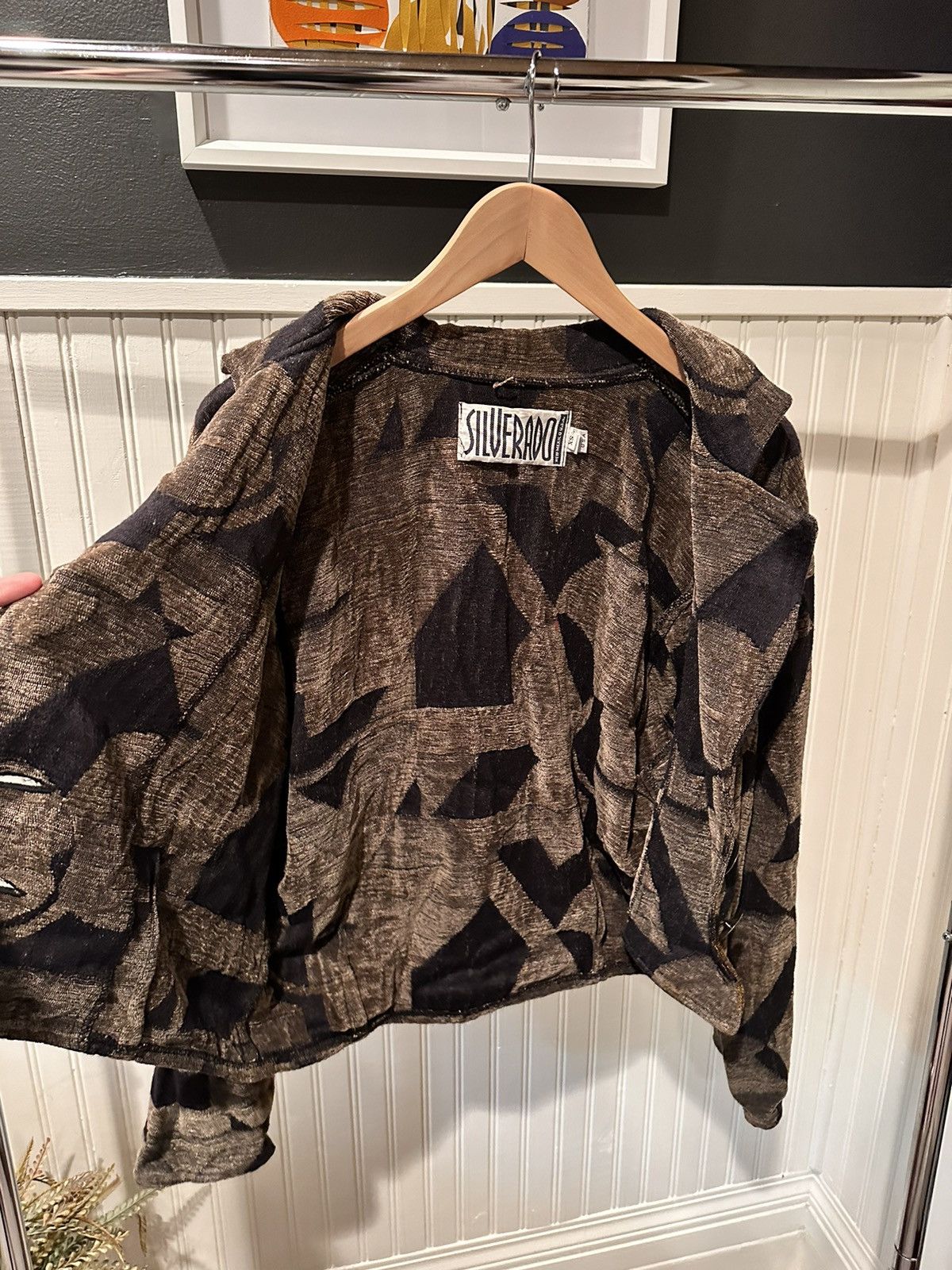 Vintage Vintage Silverado Tapestry Cropped Blazer Jacket Size XS / US 0-2 / IT 36-38 - 5 Thumbnail