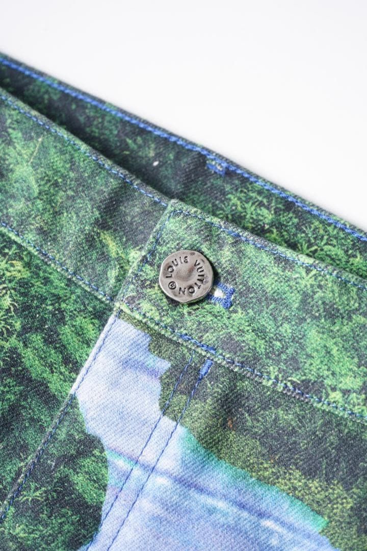 Louis Vuitton LOUIS VUITTON 22SS Virgil "Amen Break" Landscape Denim Pants Size US 38 / EU 54 - 6 Thumbnail