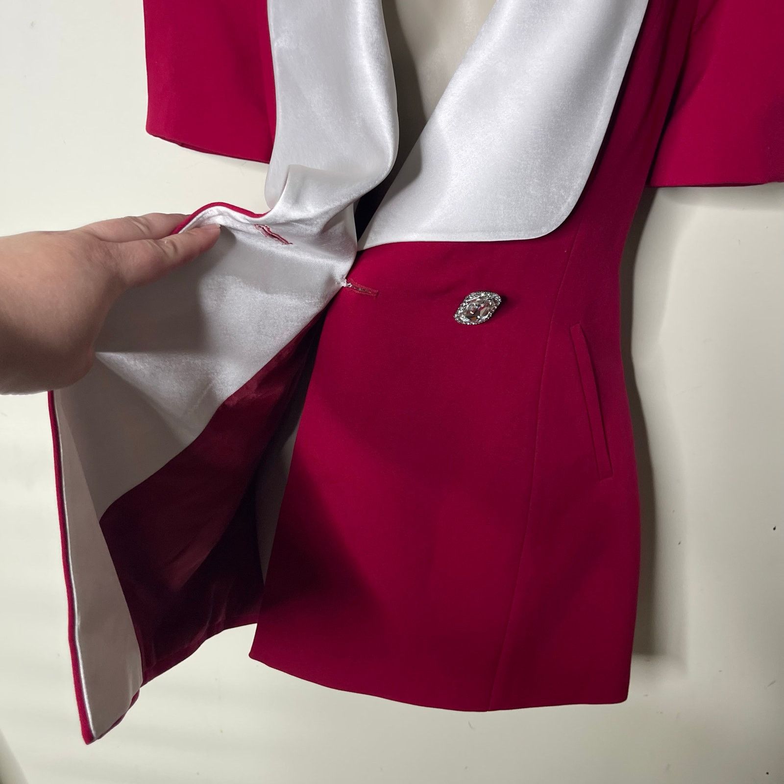Other New Nana Jacqueline Alia Mini Blazer Open Back Bow Dress XS Size XS / US 0-2 / IT 36-38 - 8 Thumbnail