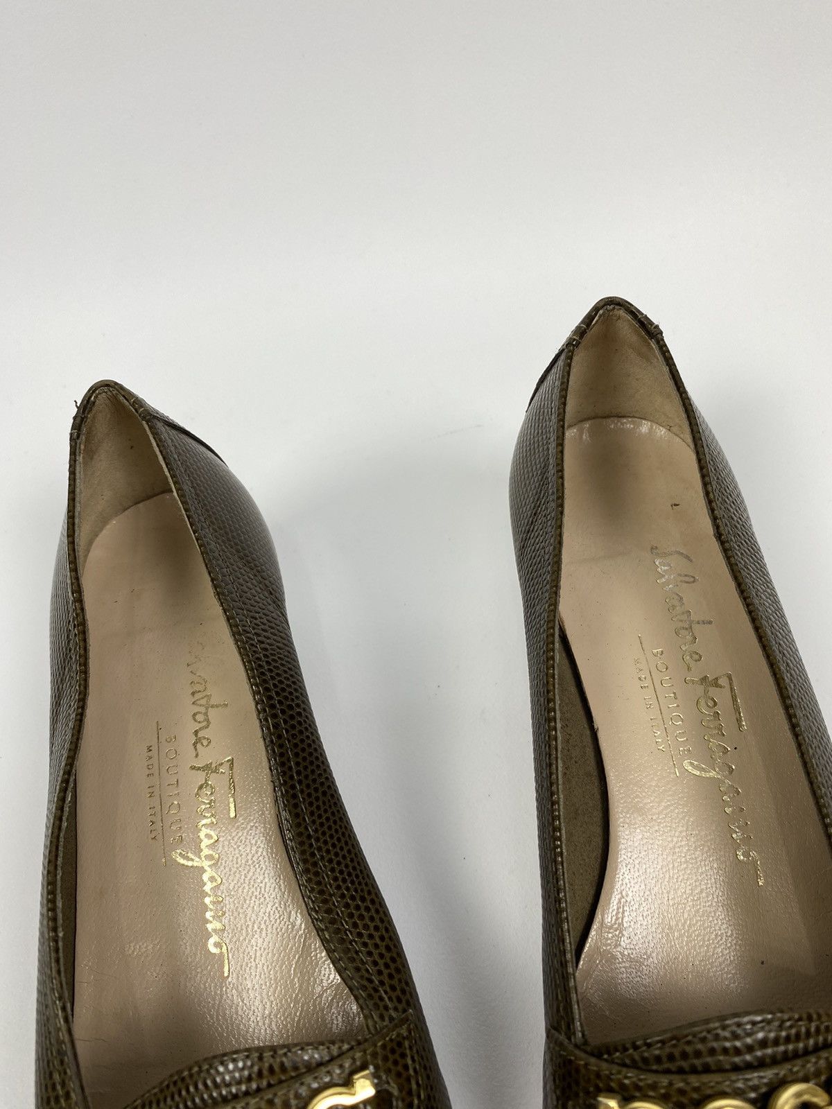 Salvatore Ferragamo × Vintage Vintage Salvatore Ferragamo Heels Size US 7 / IT 37 - 6 Thumbnail